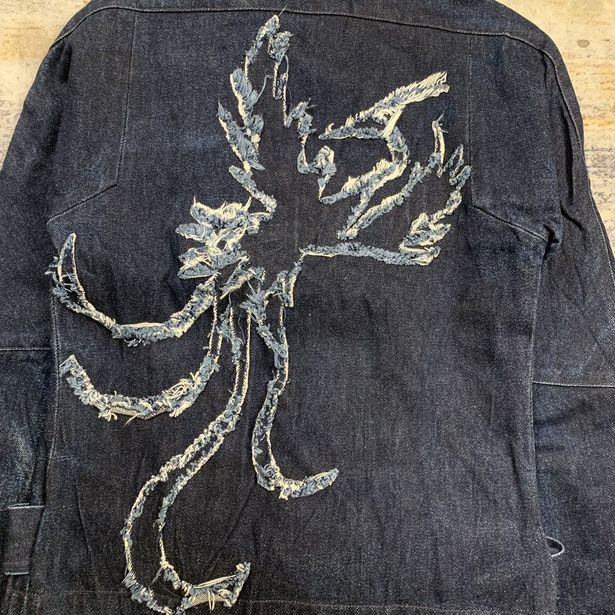 Japanese Brand × Vivienne Tam Vintage Viviene tam phoenix patches bikers denim jacket Size XS / US 0-2 / IT 36-38 - 7 Thumbnail