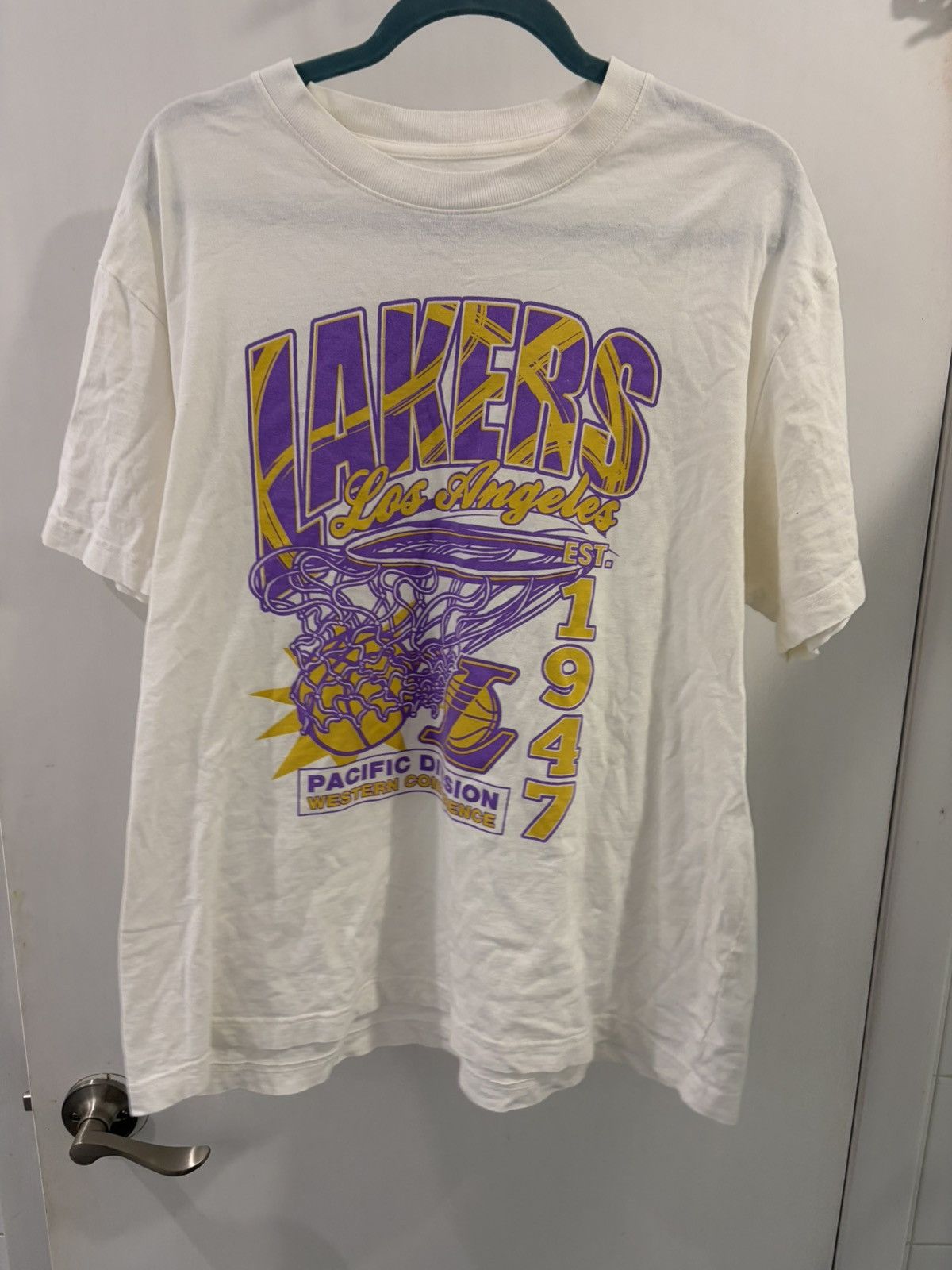NBA Vintage Los Angeles Lakers nba basketball Graphic Shirt LG Size US L / EU 52-54 / 3 - 1 Thumbnail