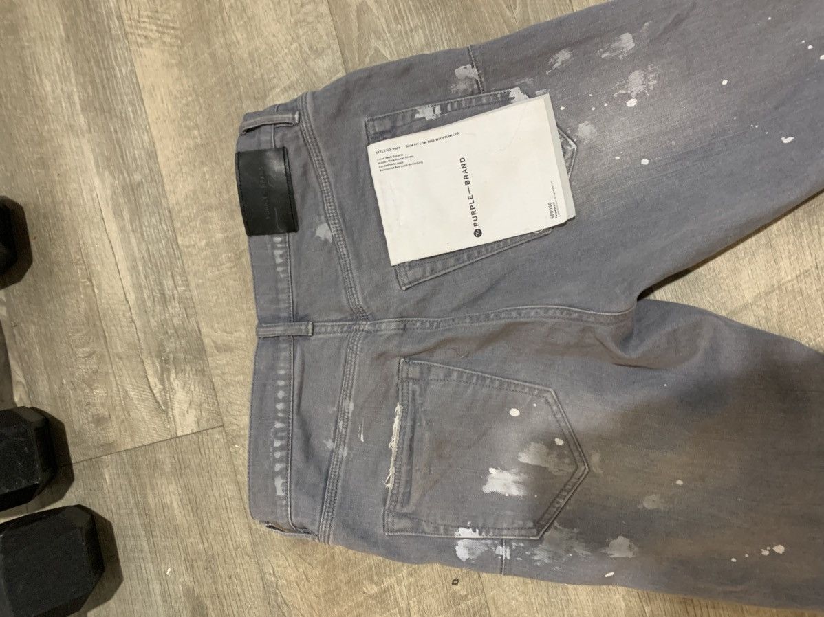 Purple Brand Purple Brand Jeans (Gray+paint splashes) Size US 28 / EU 44 - 6 Thumbnail