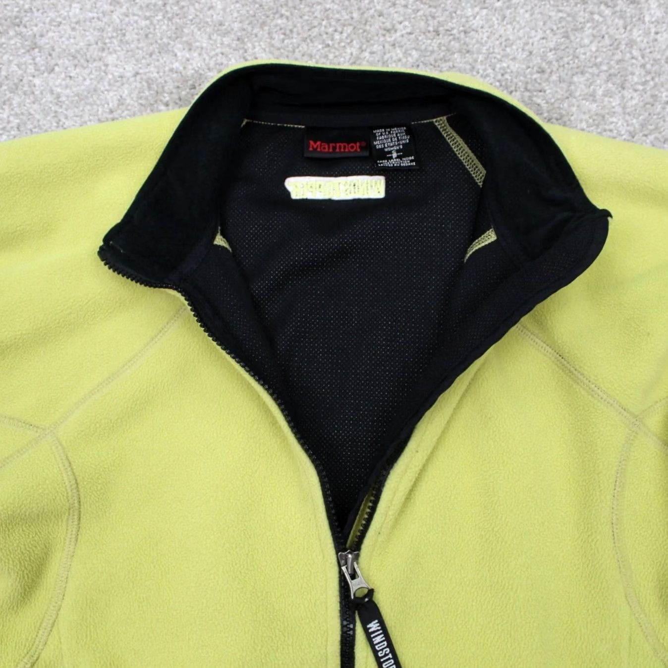 Marmot Marmot Windstopper Jacket Womens Small Yellow Full Zip Pockets Coat Size S / US 4 / IT 40 - 7 Thumbnail