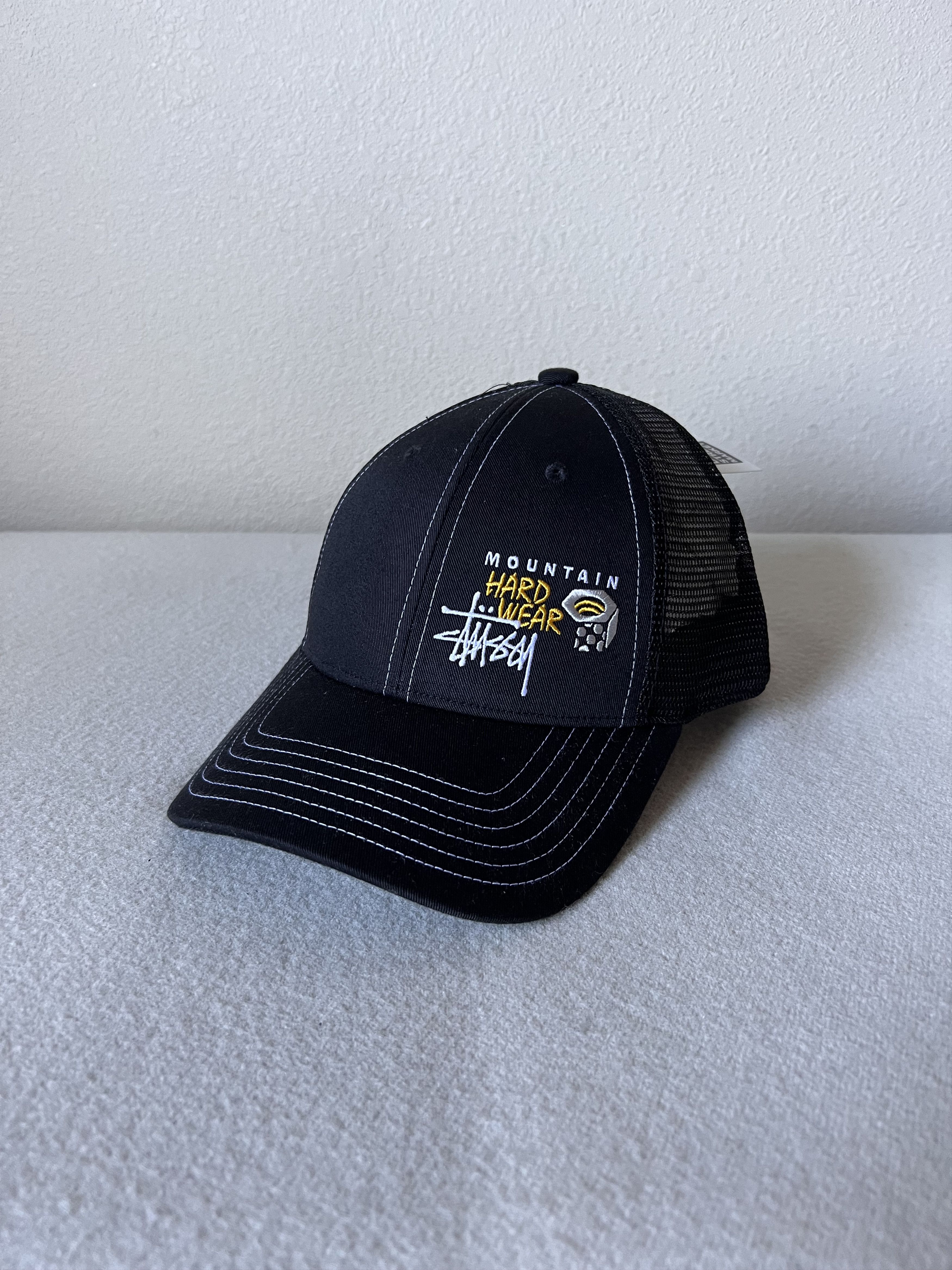 image of Mountain Hardwear Stussy Mountain Hardware Trucker Hat In Black, Men's