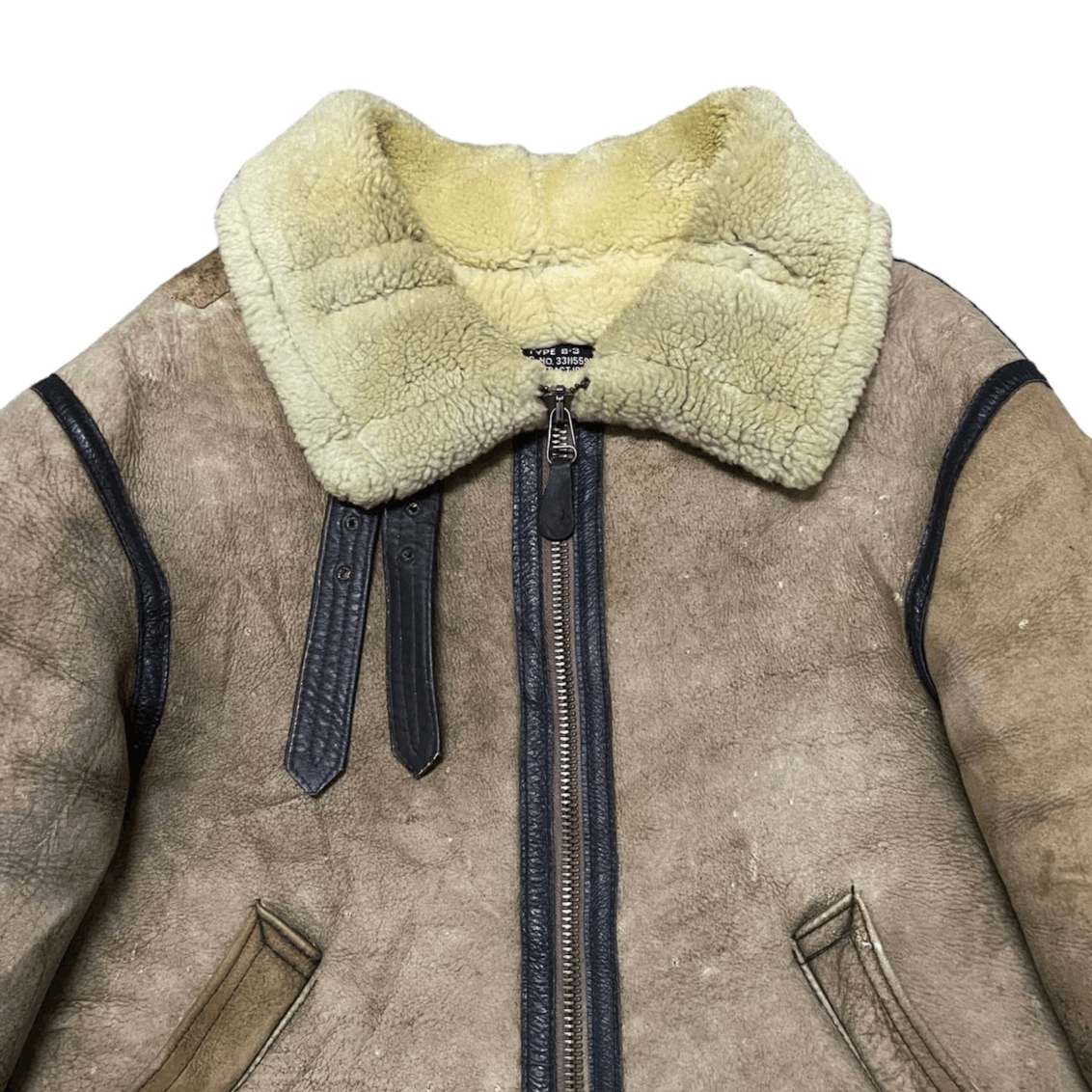 Avirex Vintage 80's Avirex B 3 Sheepskin Leather Jacket Shearling Size US M / EU 48-50 / 2 - 2 Thumbnail