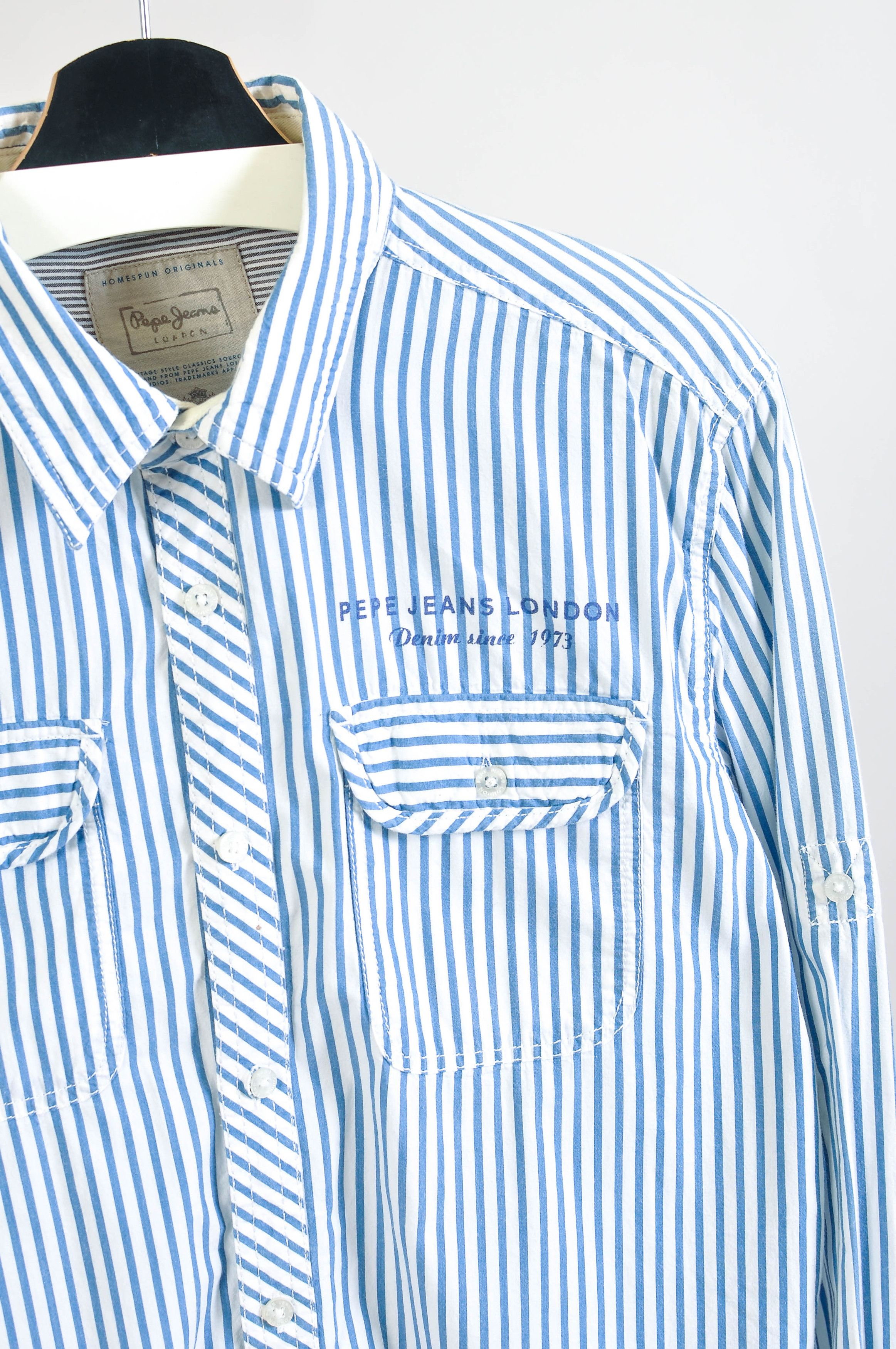 Pepe Jeans Pepe Jeans Striped Shirt Size US L / EU 52-54 / 3 - 2 Thumbnail