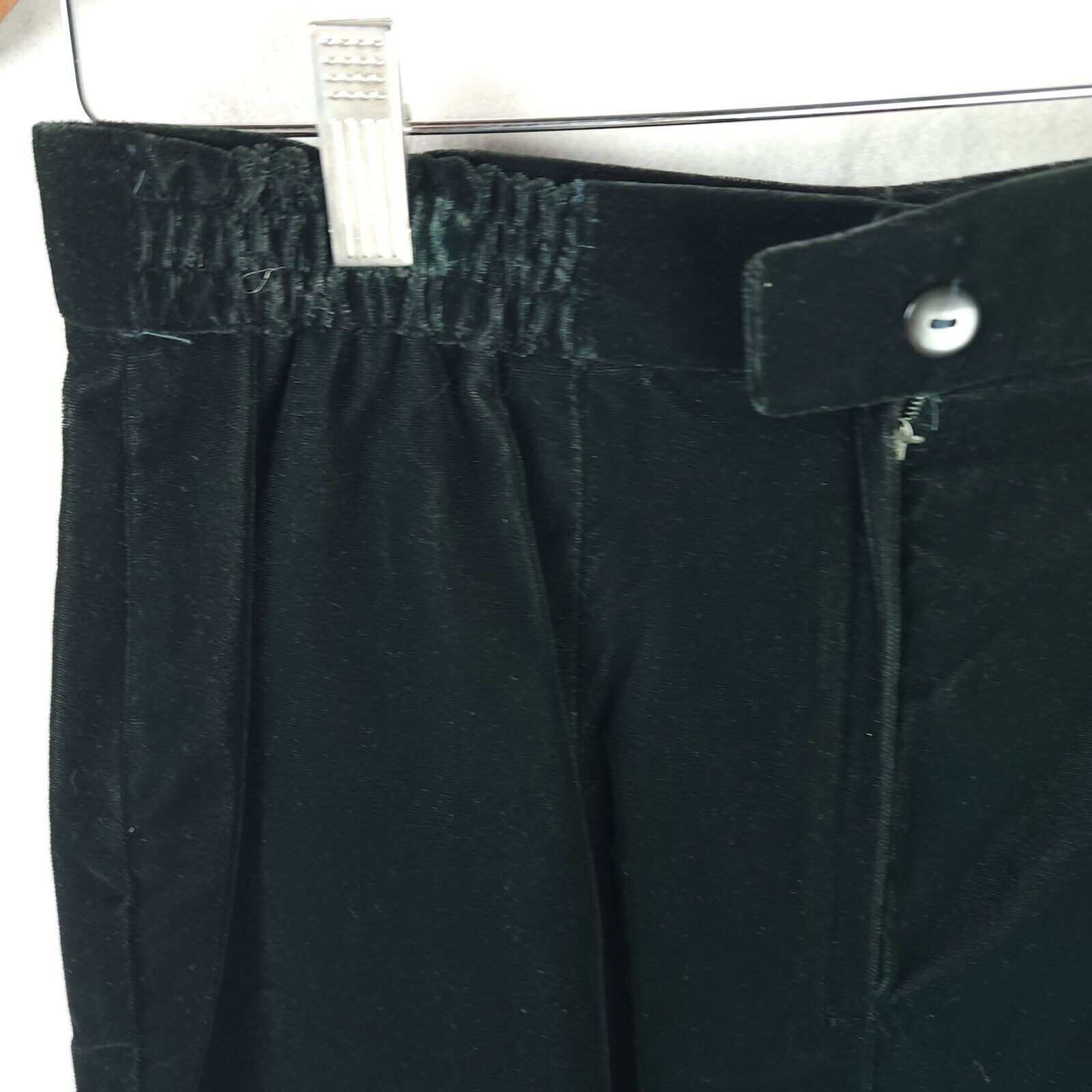 Vintage Norton McNaughton Green Velvet Skirt Size 10 Pencil Size 32" / US 10 / IT 46 - 5 Thumbnail
