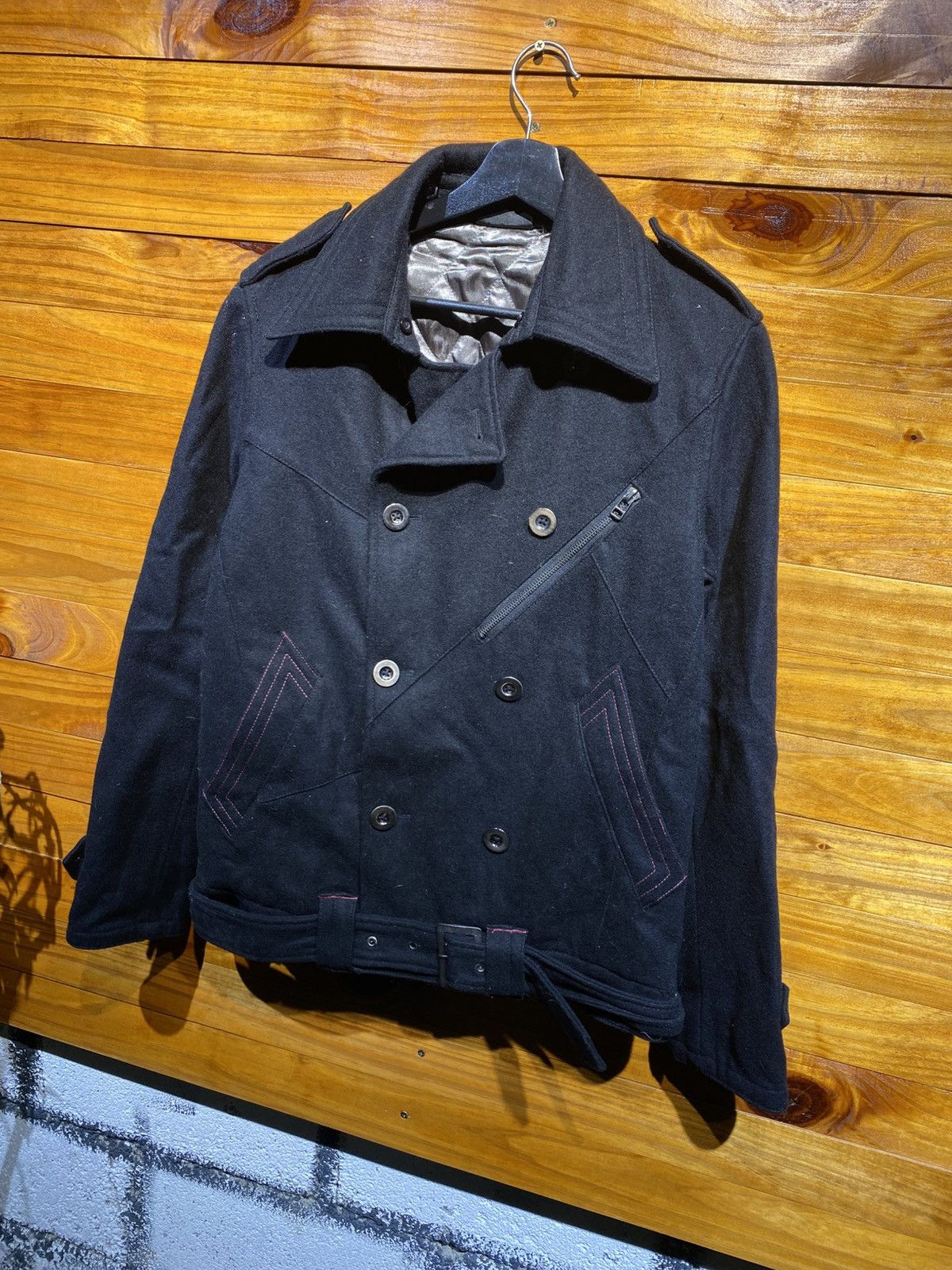 Japanese Brand Ignition Black Jacket – Classic Double-Breasted Military Size US M / EU 48-50 / 2 - 4 Thumbnail