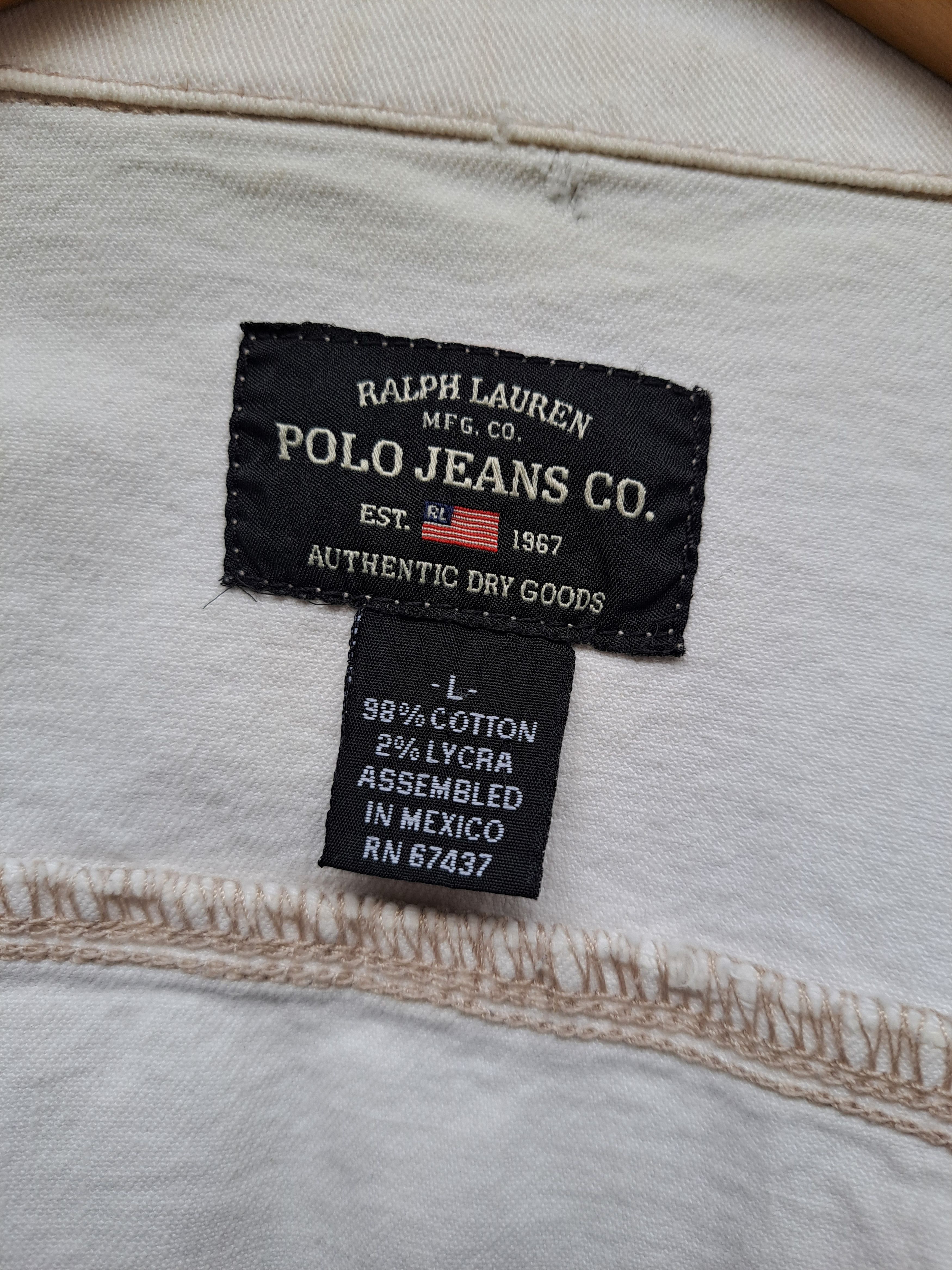 Polo Ralph Lauren × Vintage Ralph Lauren Polo Jeans Kaitline jean Jacket Women L Size L / US 10 / IT 46 - 7 Thumbnail