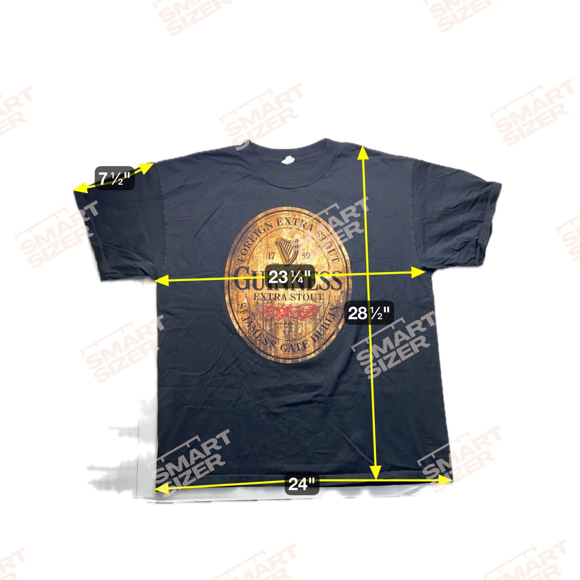 Alstyle Guinness Extra Stout Irish Beer XL T-Shirt Shirt Size US XL / EU 56 / 4 - 6 Thumbnail