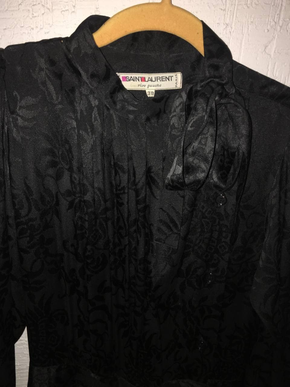 Yves Saint Laurent Vintage Yves Saint Laurent satin ribbon-tie dress Size XS / US 0-2 / IT 36-38 - 1 Thumbnail