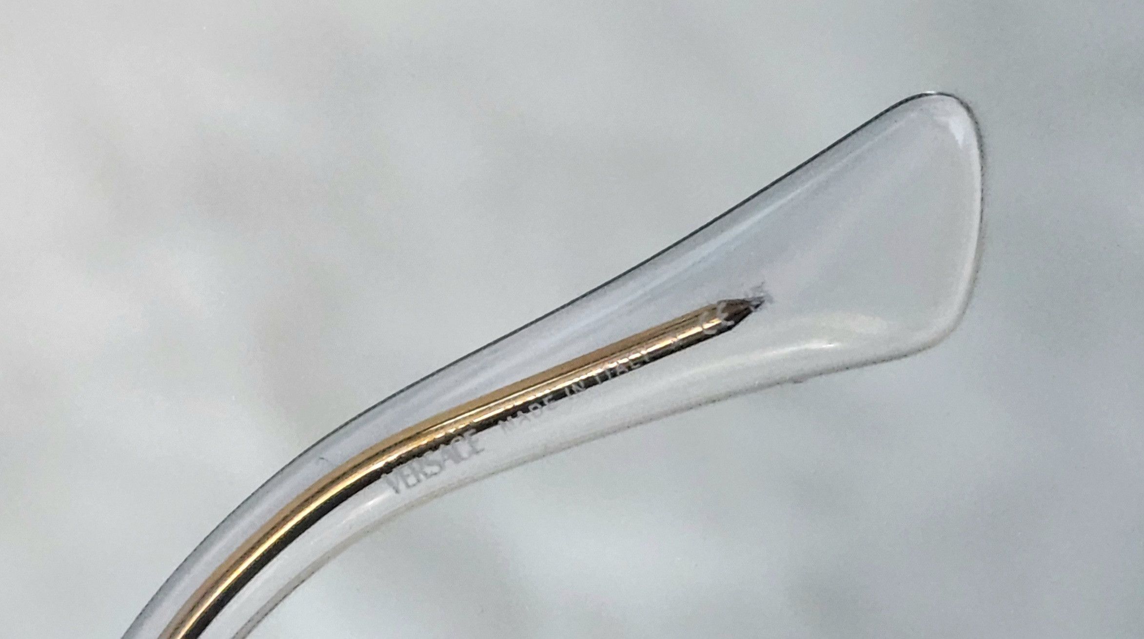 Versace Versace 3351D 148 Crystal Clear Oval Eyeglasses *No lens* Size ONE SIZE - 10 Thumbnail
