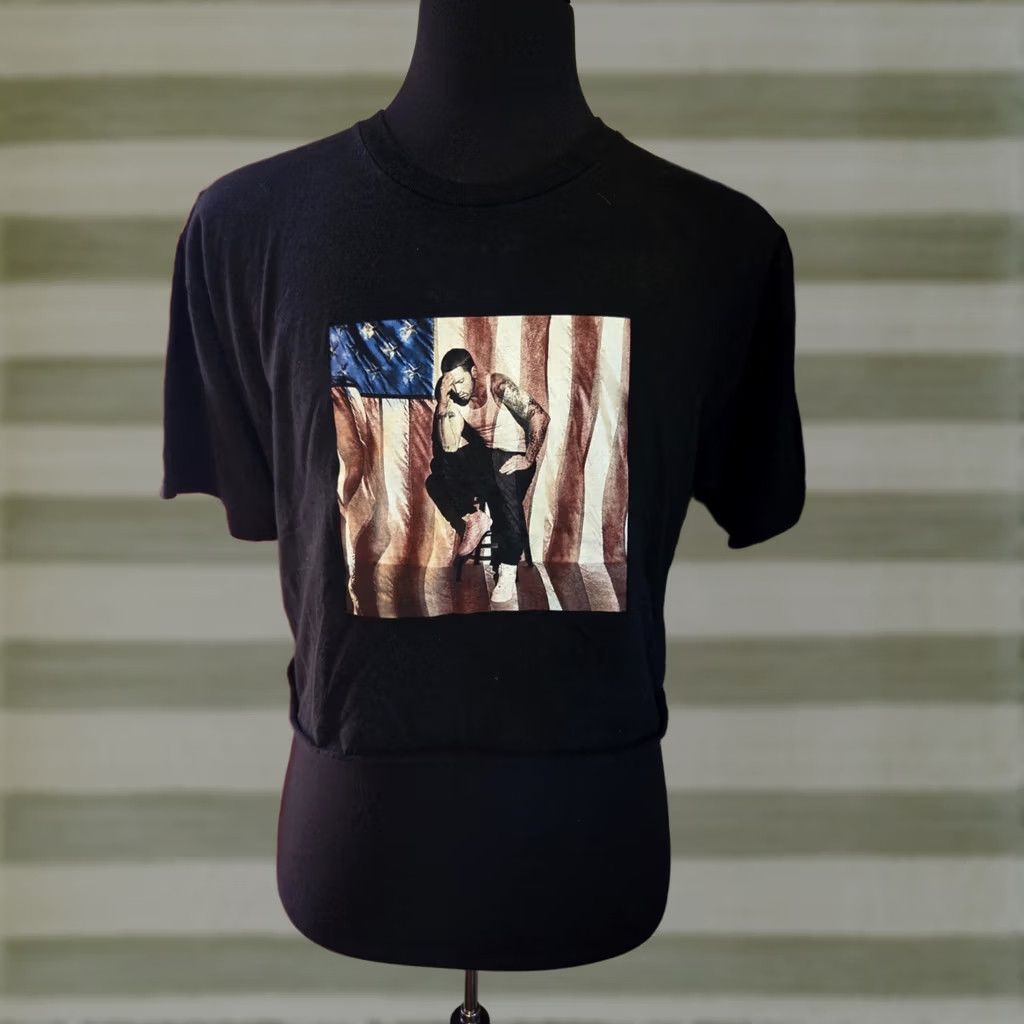 Vintage Eminem T-Shirt Cropped Black Short Sleeve Crew Neck Size L Womens Size L / US 10 / IT 46 - 1 Thumbnail