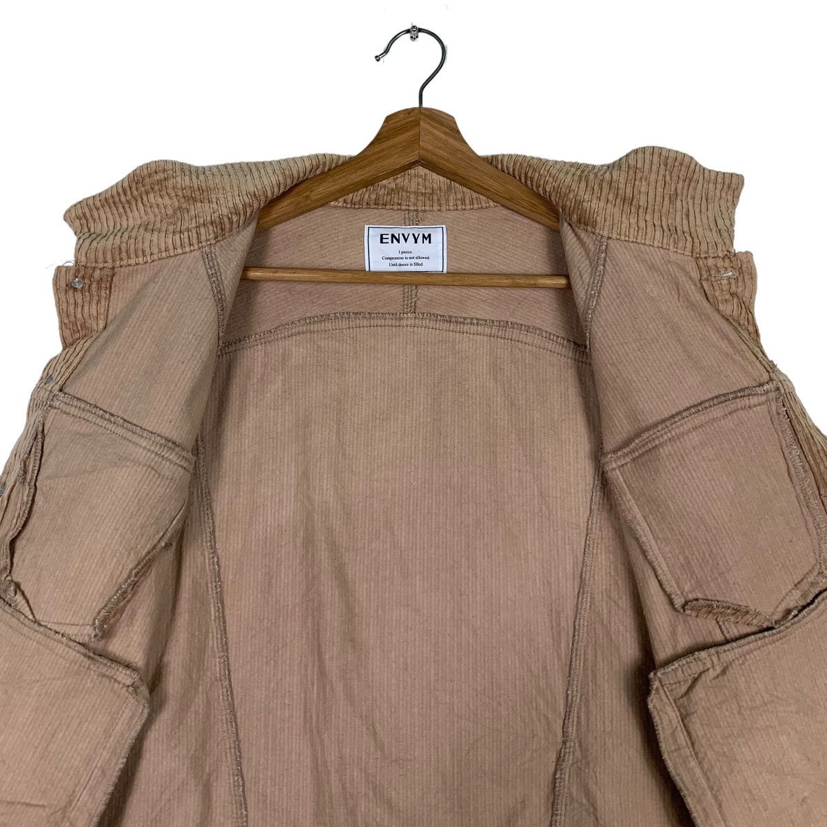 Japanese Brand ENVYM Corduroy Crop Jacket #0102-C6 Size US M / EU 48-50 / 2 - 13 Thumbnail