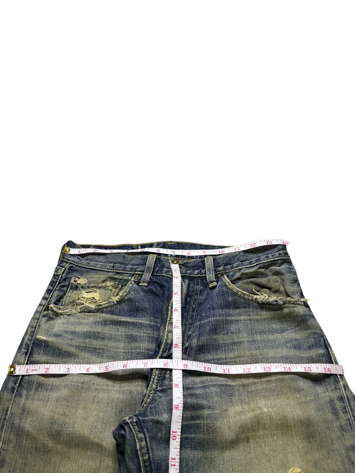 Levi's Vintage 90s Levis 502 Rusty Mud Wash Distressed Loose Jeans Size US 29 - 12 Thumbnail
