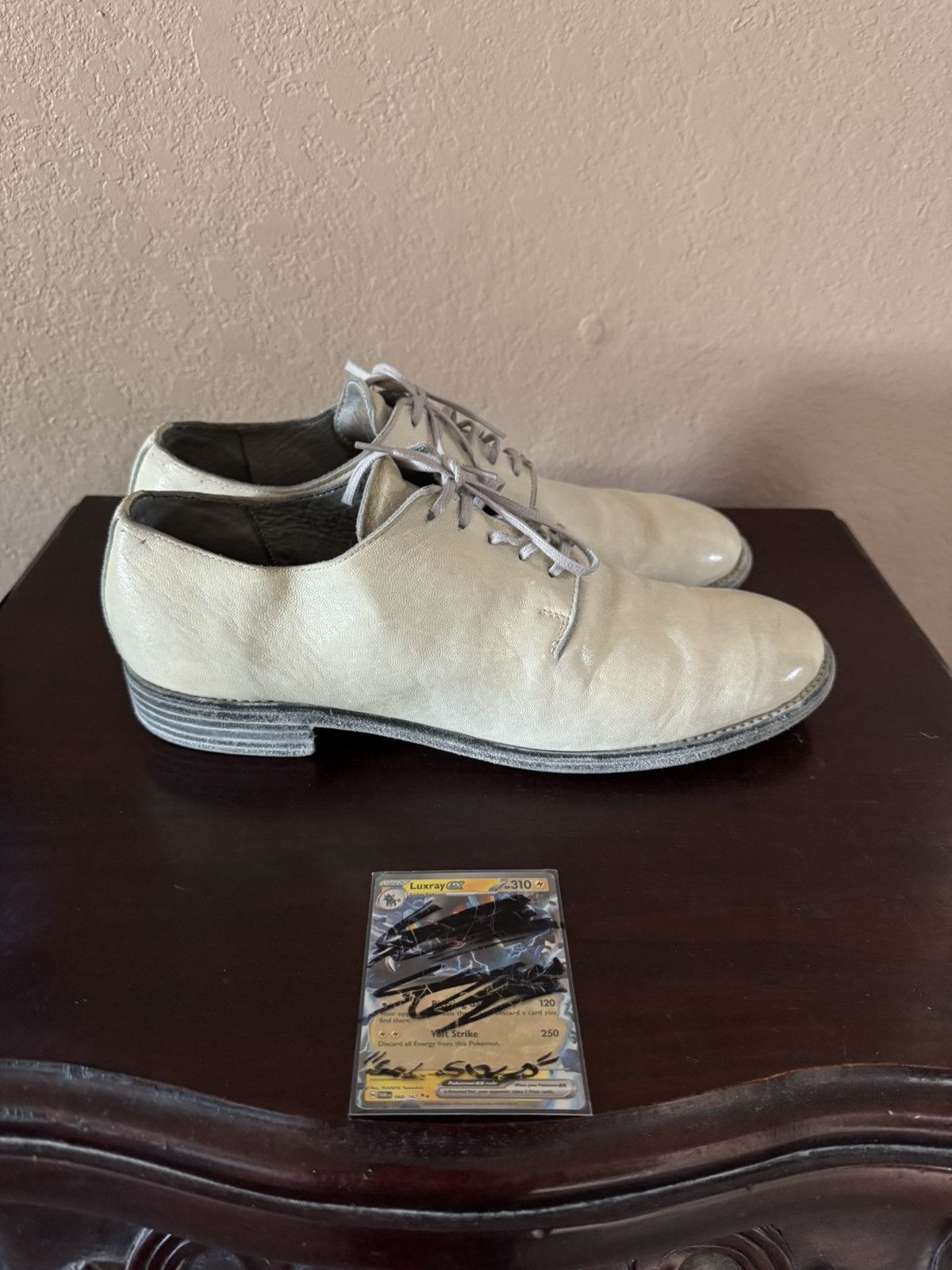 Guidi Guidi 16 White Derby Shoes Size US 10 / EU 43 - 3 Thumbnail