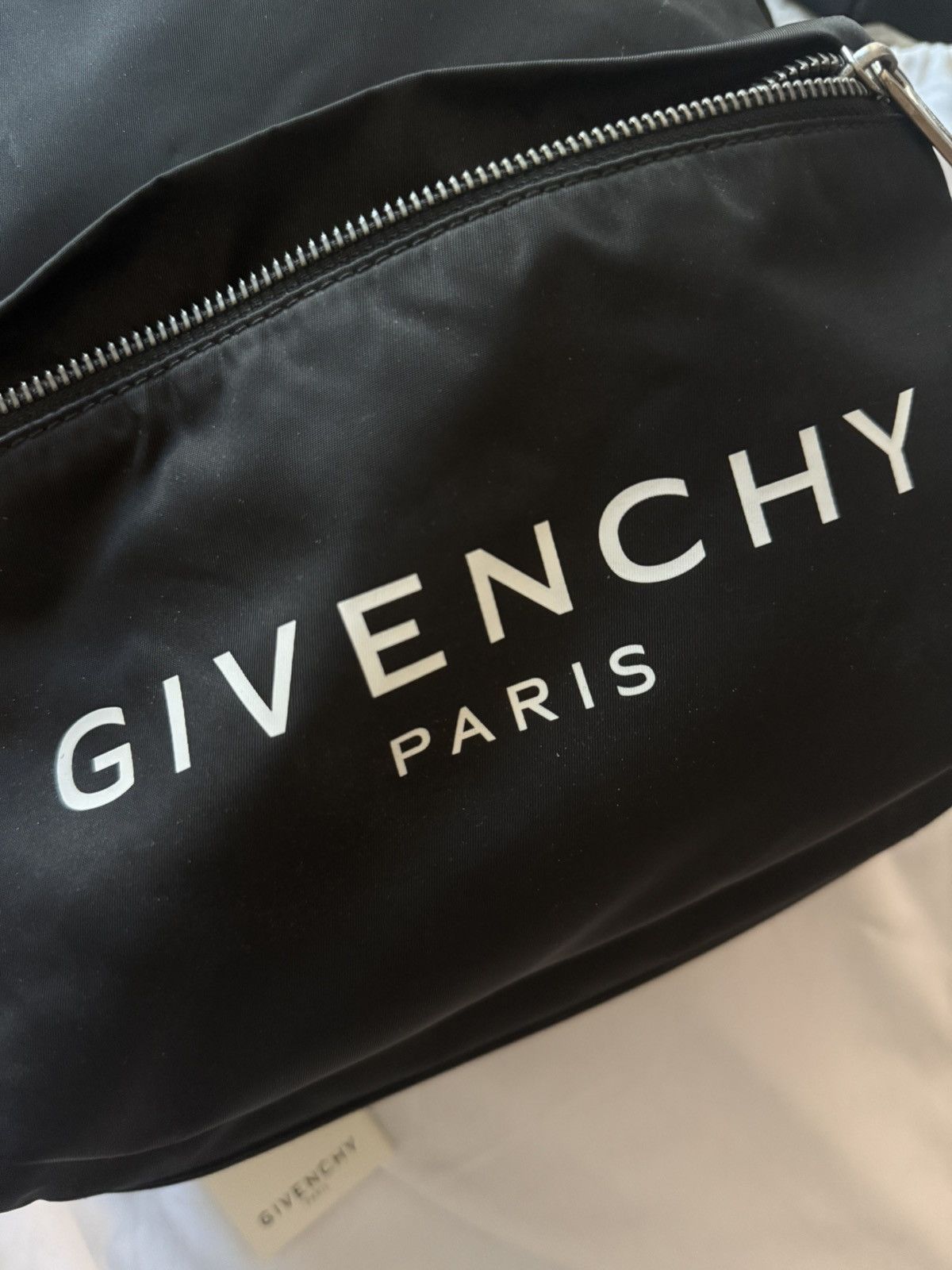 Givenchy Givenchy Paris Nylon Logo Black Backpack Size ONE SIZE - 2 Thumbnail
