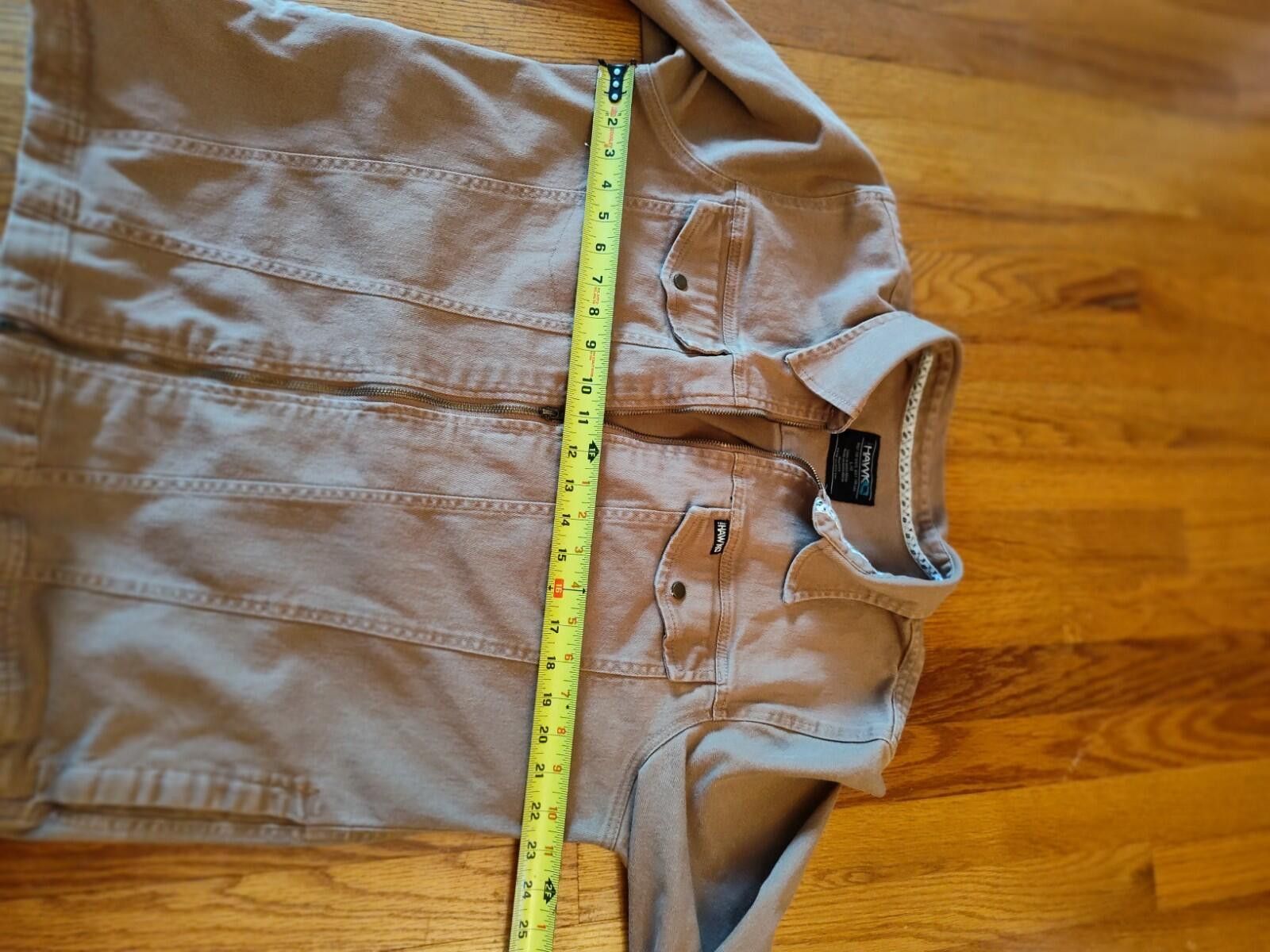 Tony Hawk Tony Hawk Twill Khaki Trucker Jacket Full Zip Men's Size L Size US L / EU 52-54 / 3 - 9 Thumbnail