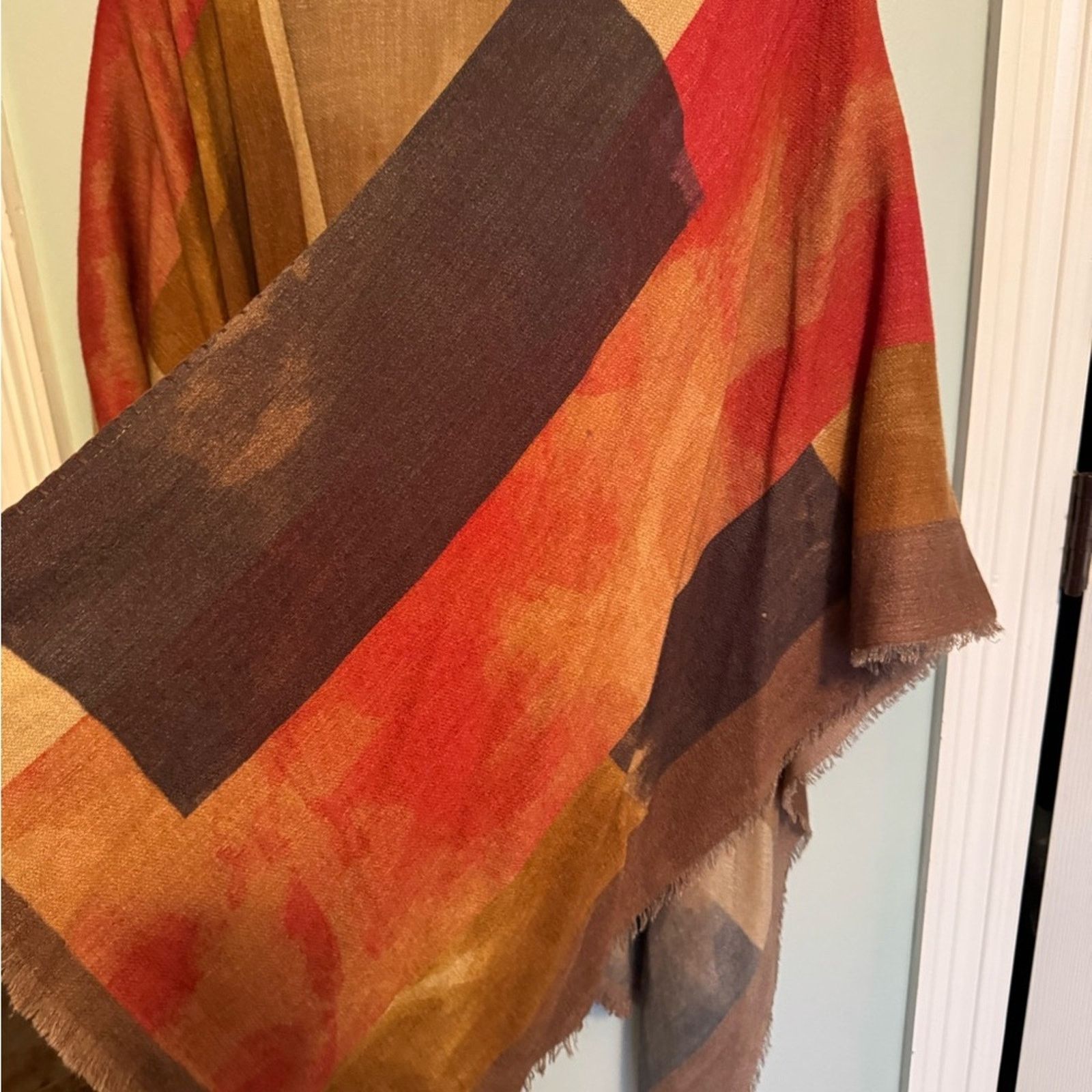 Other SAACHI Red and Brown Kimono Wrap Size ONE SIZE - 4 Thumbnail