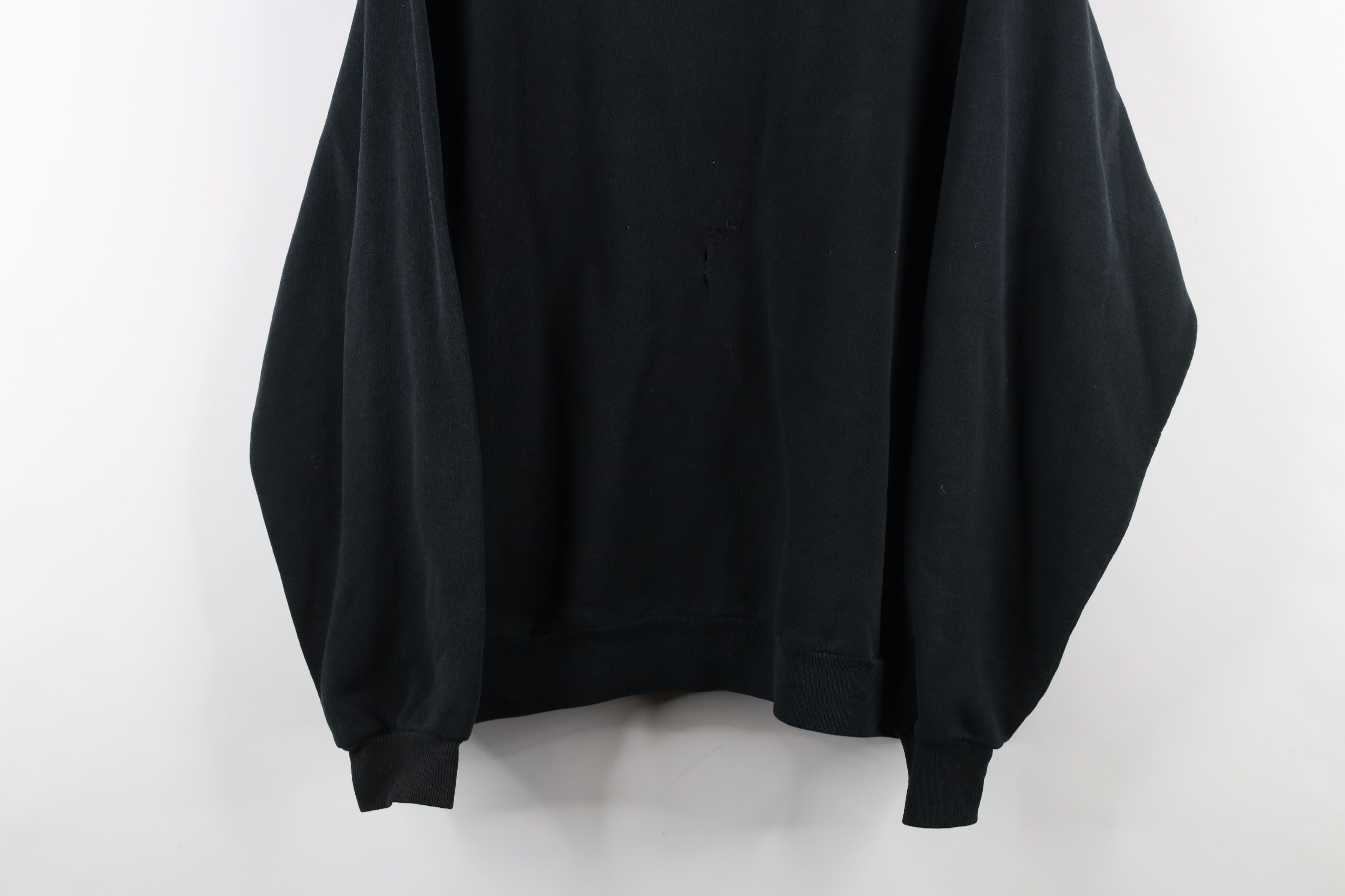 Vintage Vintage 90s Streetwear Boxy Fit Crewneck Sweatshirt Black Size US M / EU 48-50 / 2 - 3 Thumbnail