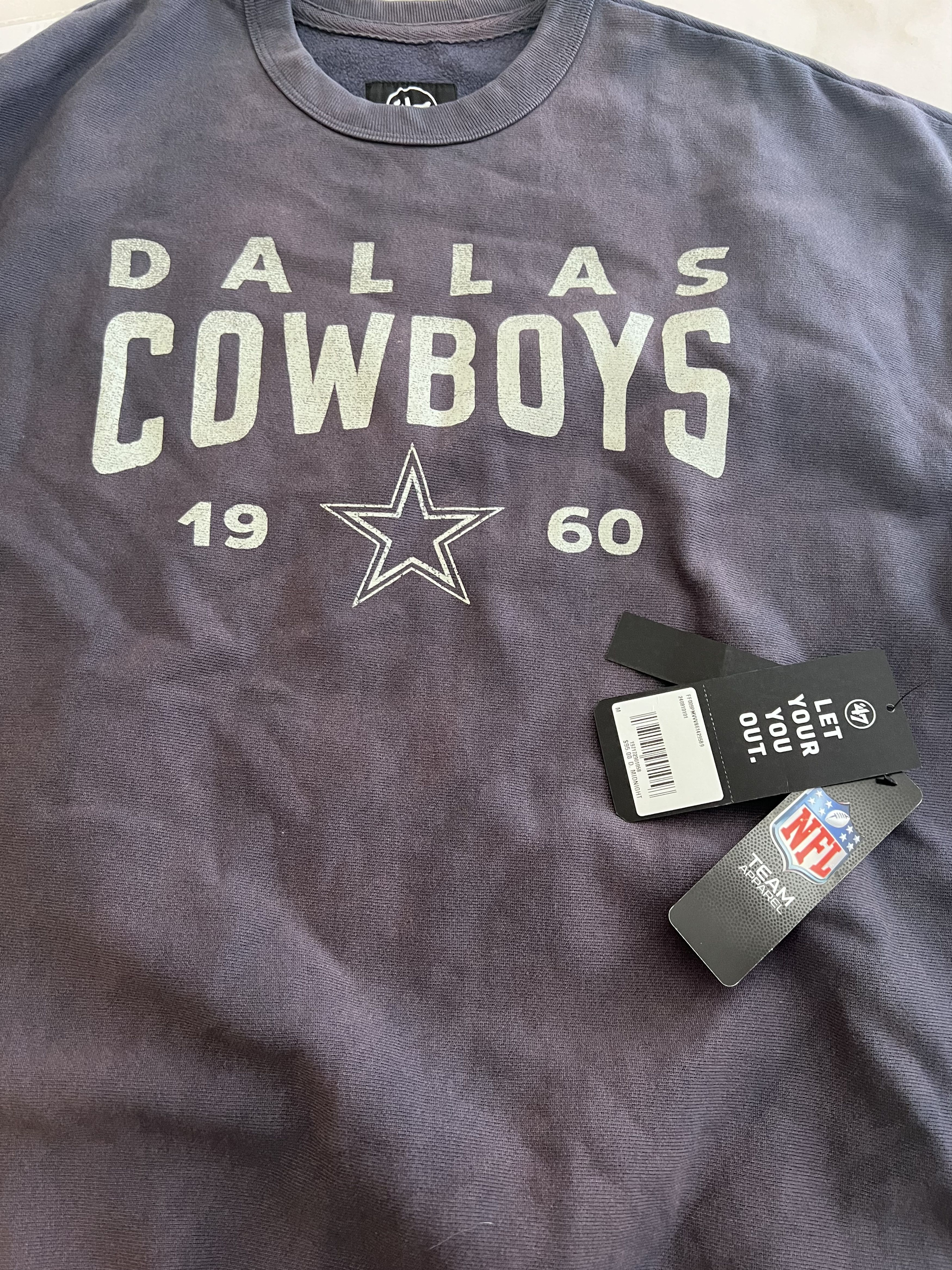 NFL Men’s ‘47 Brand NFL Dallas Cowboys Crewneck Sz Medium Size US M / EU 48-50 / 2 - 5 Thumbnail