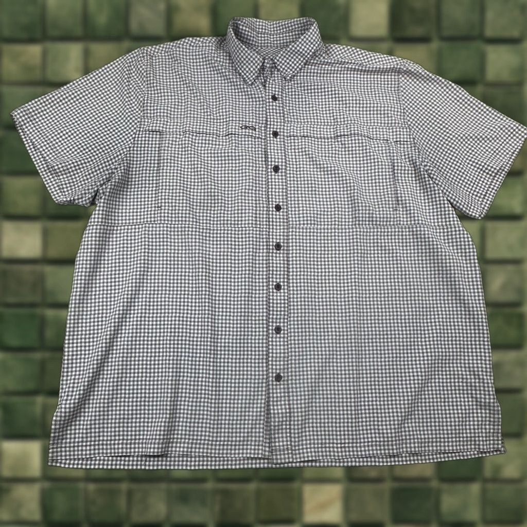 Vintage Game Guard Button-Up Shirt Mens 4XL Maroon Check Hunting Size US XXL / EU 58 / 5 - 1 Thumbnail