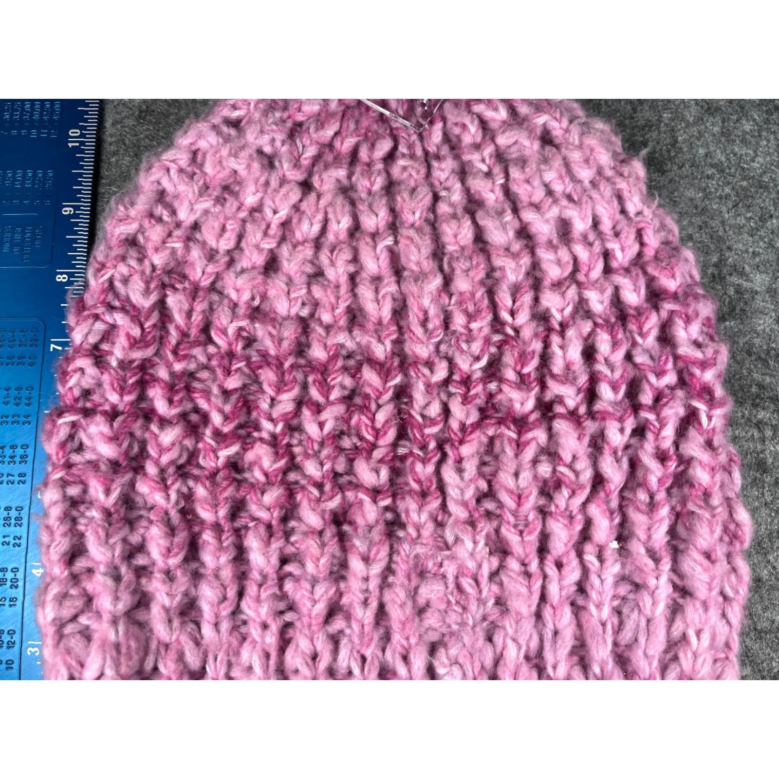 Vintage Universal Thread Beanie Women One Size Pink Crochet Polyester Blend NEW Size ONE SIZE - 3 Thumbnail