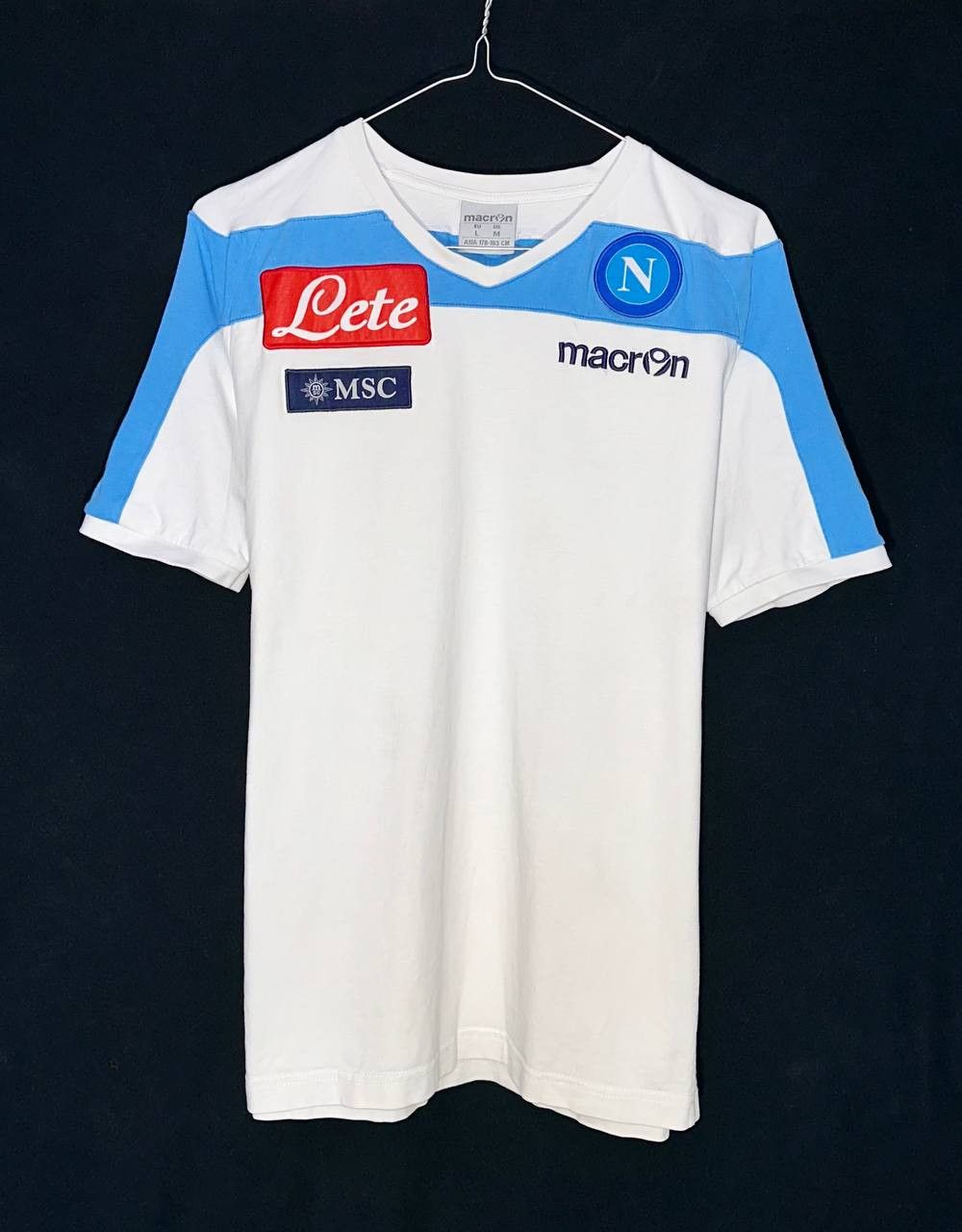 Macron Macron SSC NAPOLI Training football Shirt White cotton Size US M / EU 48-50 / 2 - 1 Thumbnail