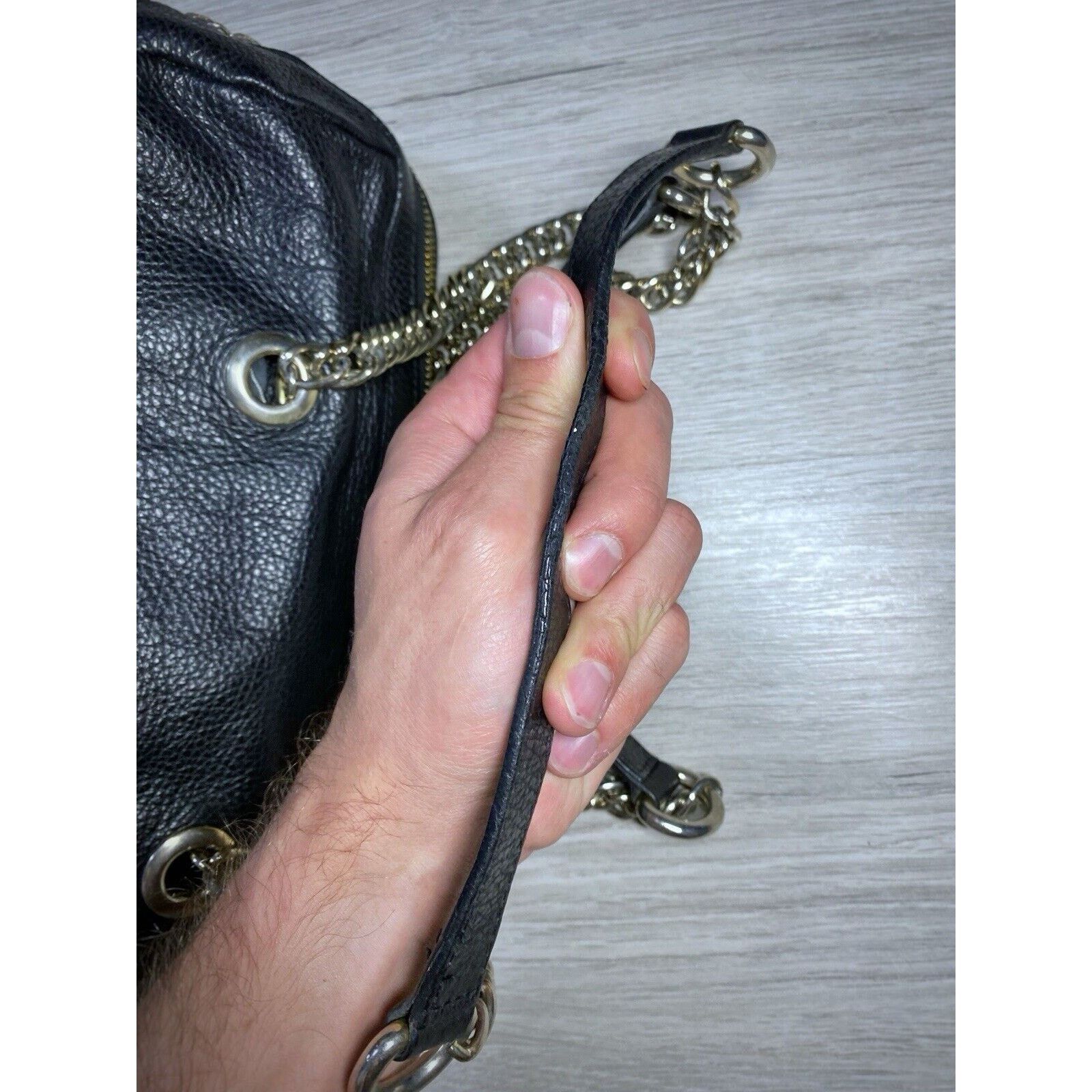 Versace × Versace Jeans Couture Versace Collection Leather Shoulder bag Black Made In Italy Size ONE SIZE - 16 Thumbnail