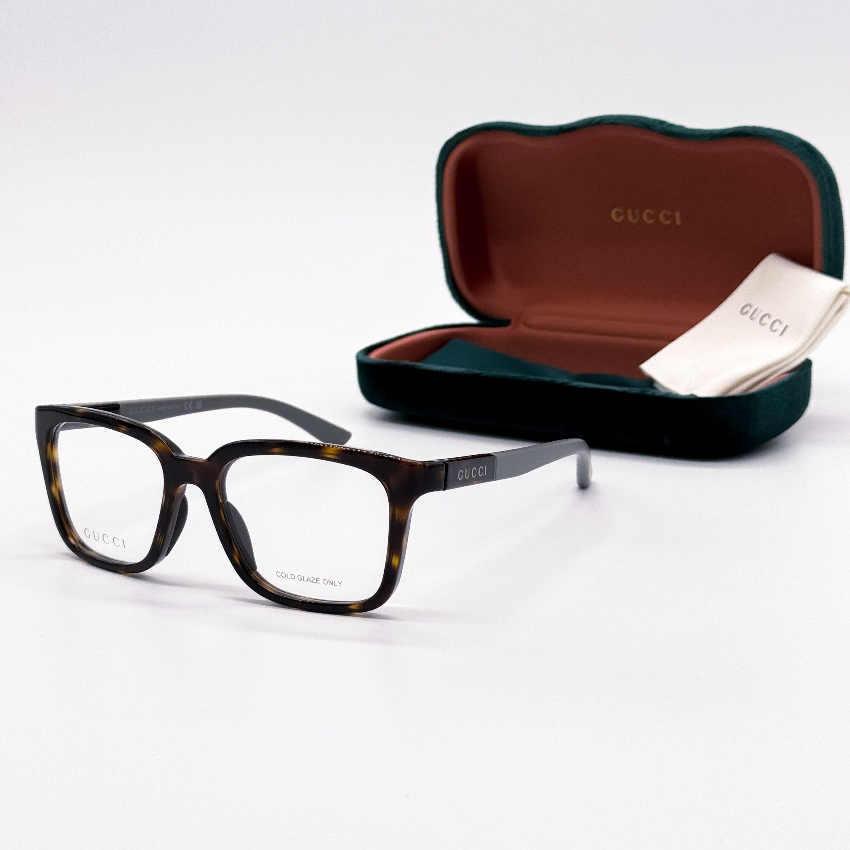 Gucci NEW GUCCI GG1738O 002 HAVANA/GREY MEN EYEGLASSES GUCCI Size ONE SIZE - 2 Thumbnail