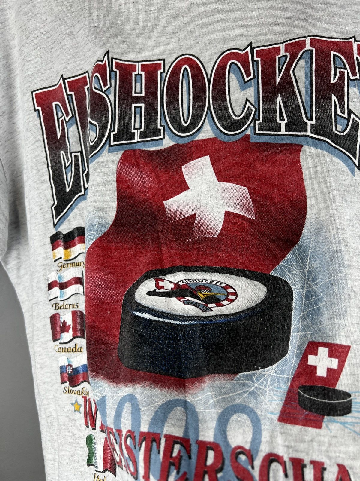 NHL VINTAGE 1998 EISHOCKEY WORLD CHAMPIONSHIP NHL ZURICH TSHIRT Size US XL / EU 56 / 4 - 10 Thumbnail