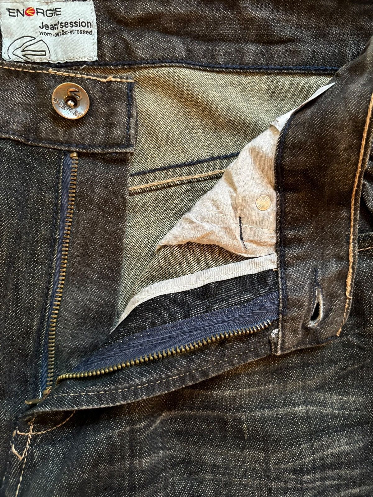 Energie × Japanese Brand Vintage Energie Faded Distressed Ripped Loose Jeans Size US 32 / EU 48 - 9 Thumbnail
