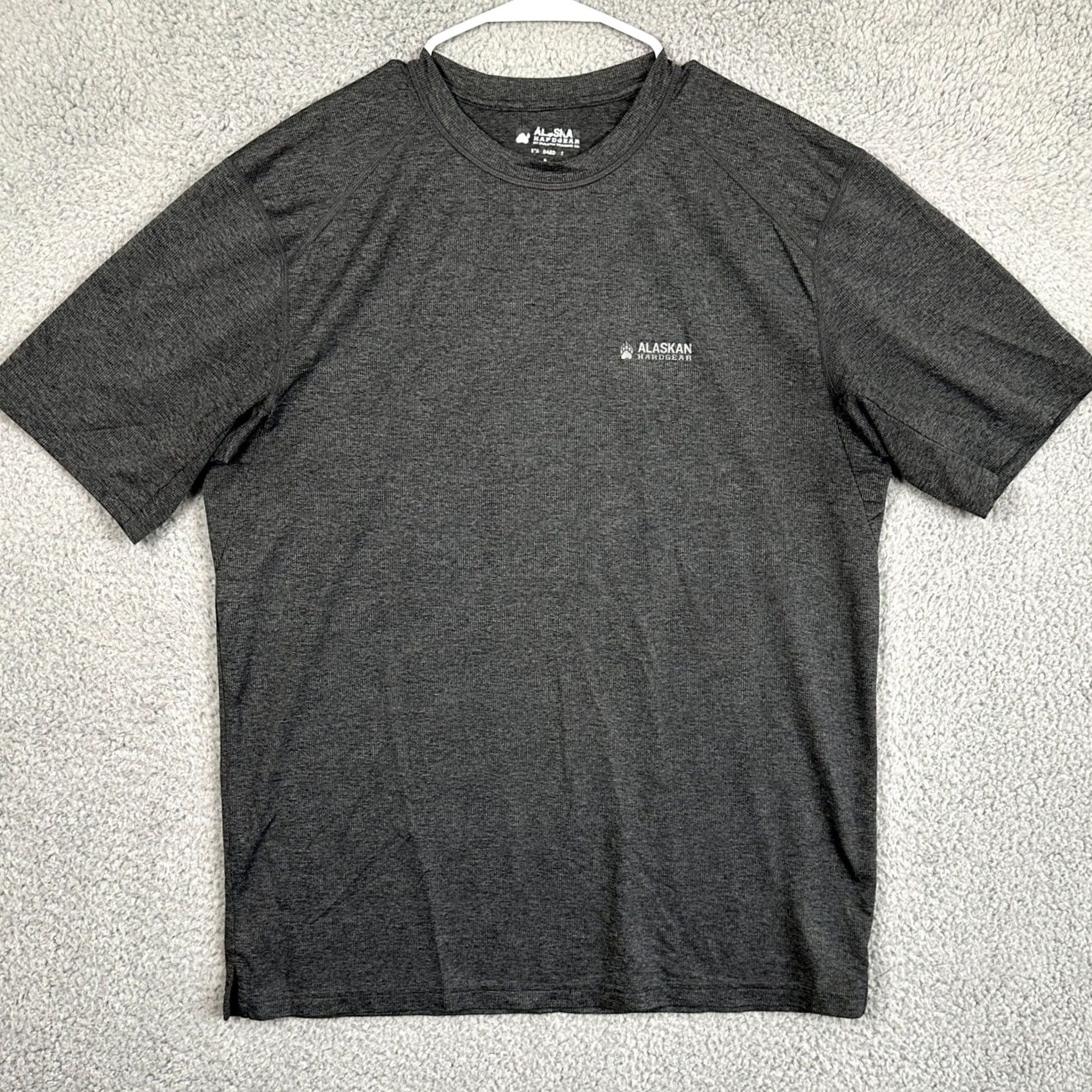 Vintage Alaskan Hard Gear T-Shirt Mens Medium Dark Gray Short Sleeve Crew Neck Logo Tee Size US M / EU 48-50 / 2 - 2 Thumbnail