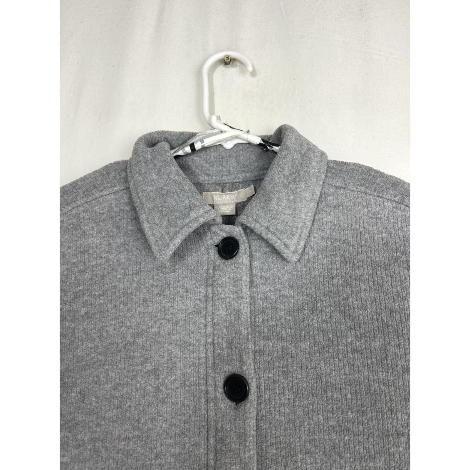 J.Crew J.CREW Cardigan Mens Small Polyester Blend Collared Button Up Gray Pockets Sweater Size US S / EU 44-46 / 1 - 3 Thumbnail