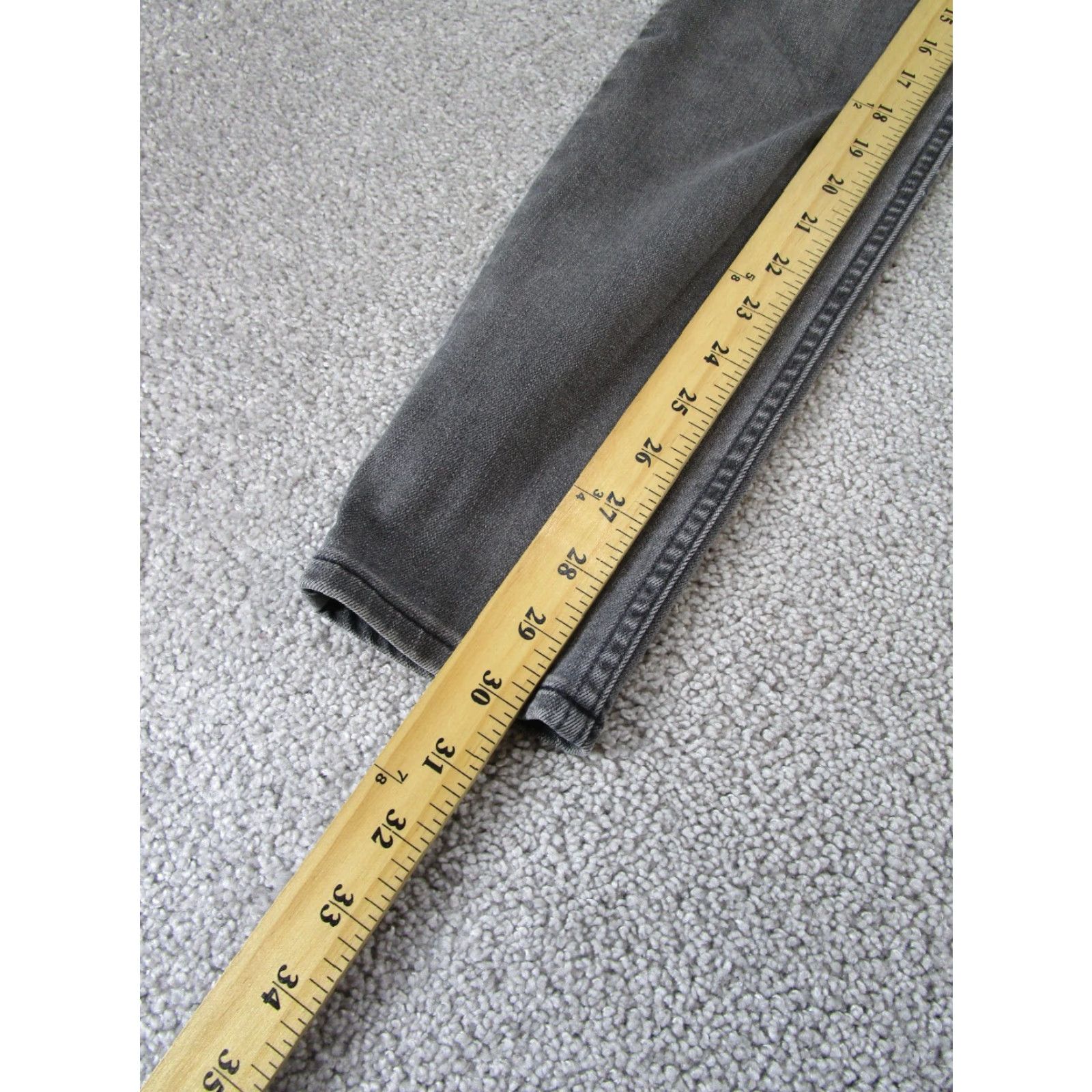 Athleta VINTAGE Athleta Womens Jeans Skinny Mid Rise 4 Gray Denim 2010s Size 27" / US 4 / IT 40 - 4 Thumbnail