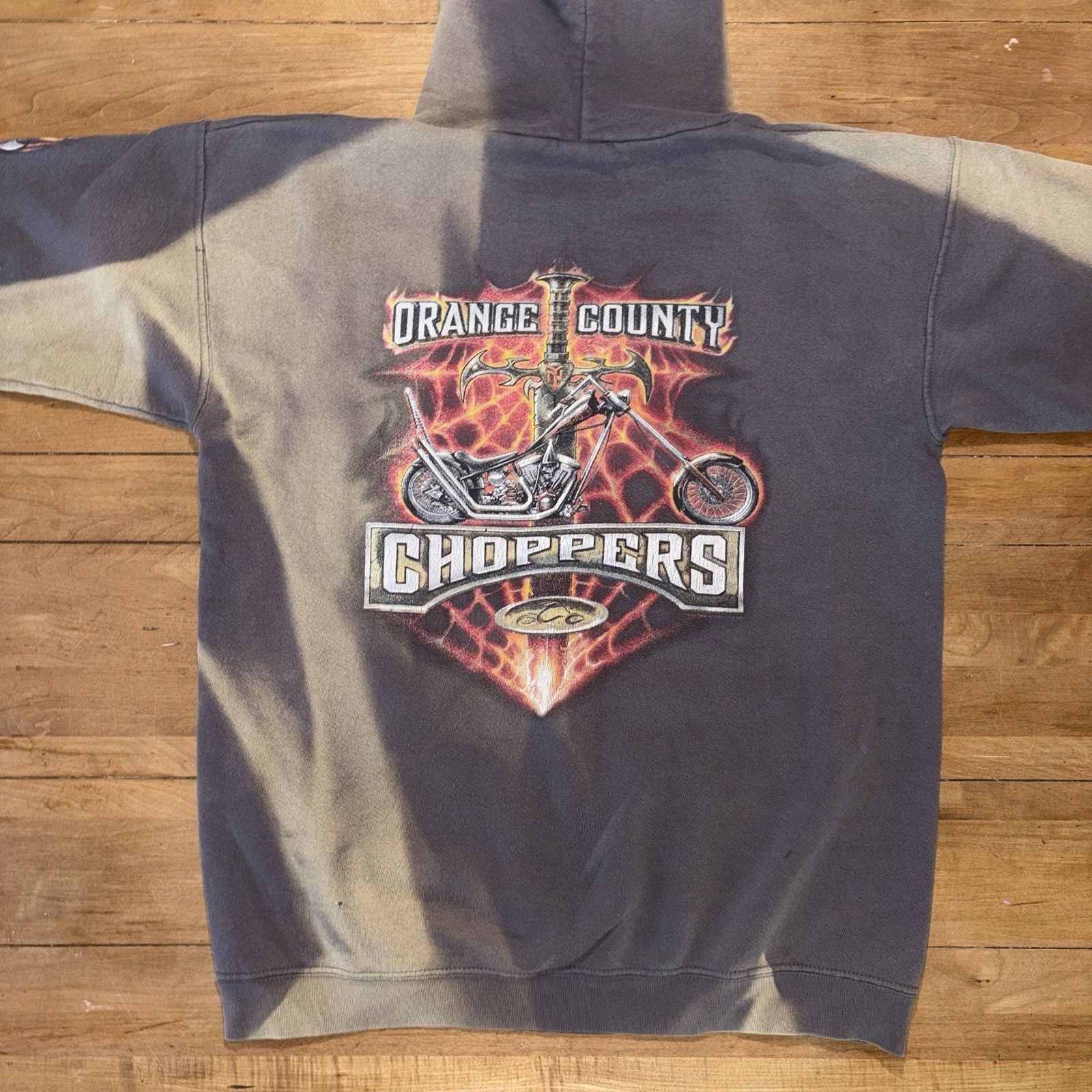 Vintage Vintage Orange Country Choppers Motorcycles pullover hoodie Size US M / EU 48-50 / 2 - 10 Thumbnail