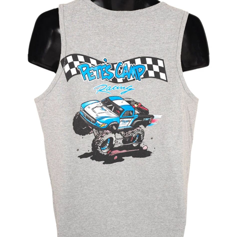 Gildan Gildan Tank Mens Large Gray Off Roading Camp Racing Petes Tank Top Size US L / EU 52-54 / 3 - 4 Thumbnail
