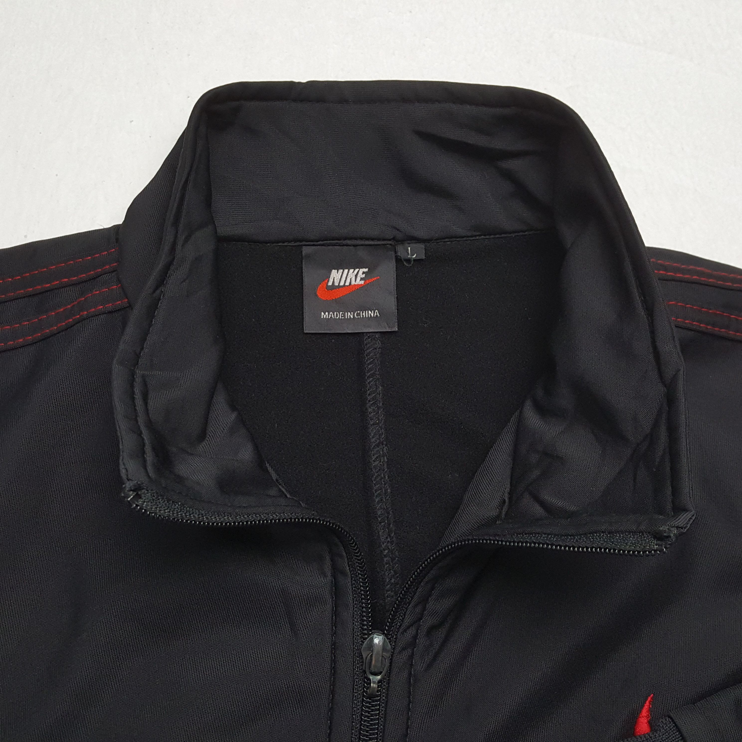 Nike × Vintage Vintage NIKE Small Swoosh Sportswear Black Jacket Size US L / EU 52-54 / 3 - 9 Thumbnail