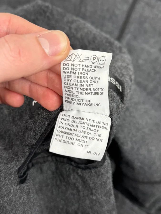 Issey Miyake Issey Miyake Men Grey Wool Mozaic Blazer Jacket Size 42R - 11 Thumbnail
