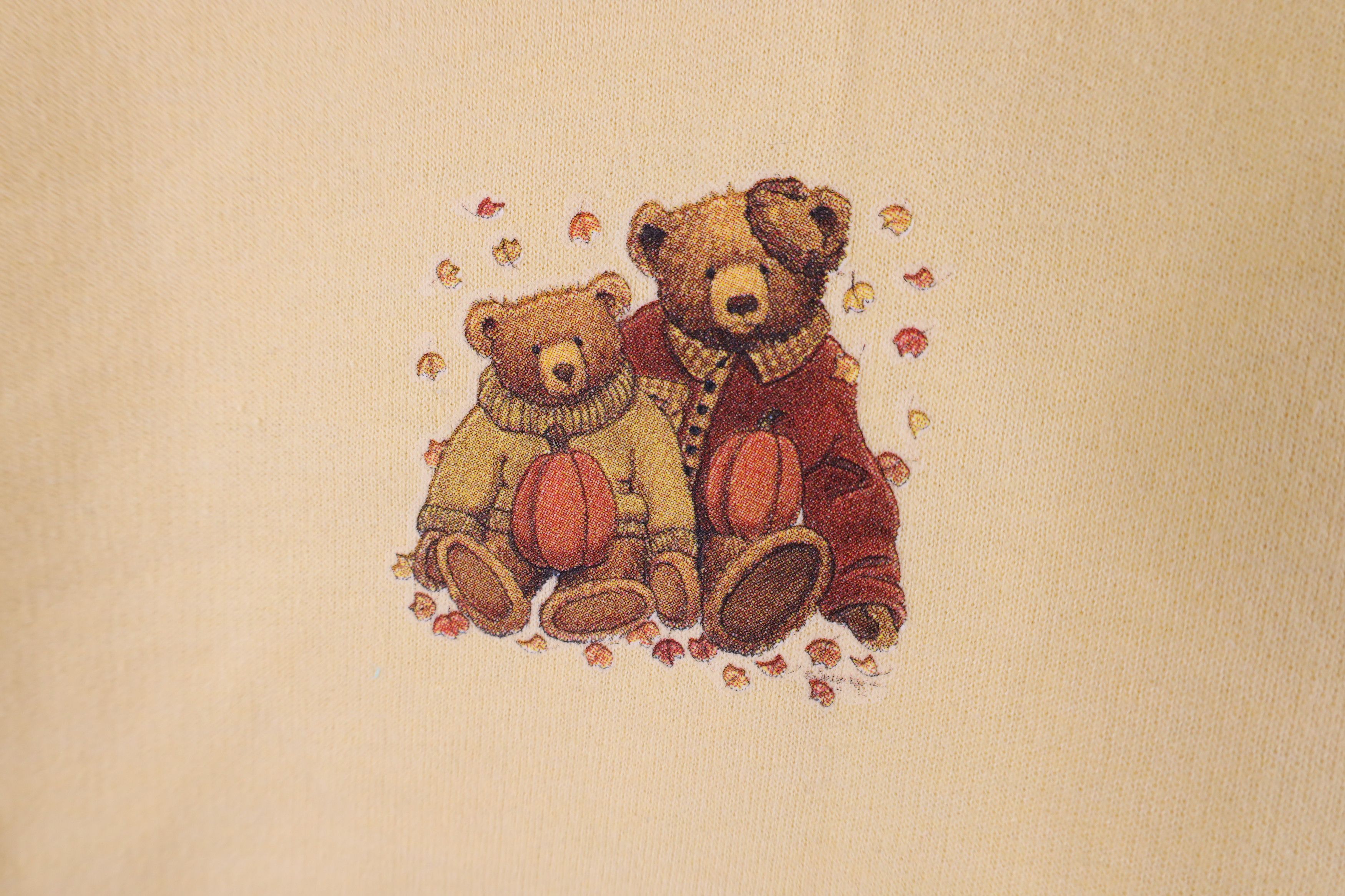 Vintage Vintage 90s Streetwear Fall Bear Pumpkin Crewneck Sweatshirt Size XXL / US 16-18 / IT 52-54 - 9 Thumbnail
