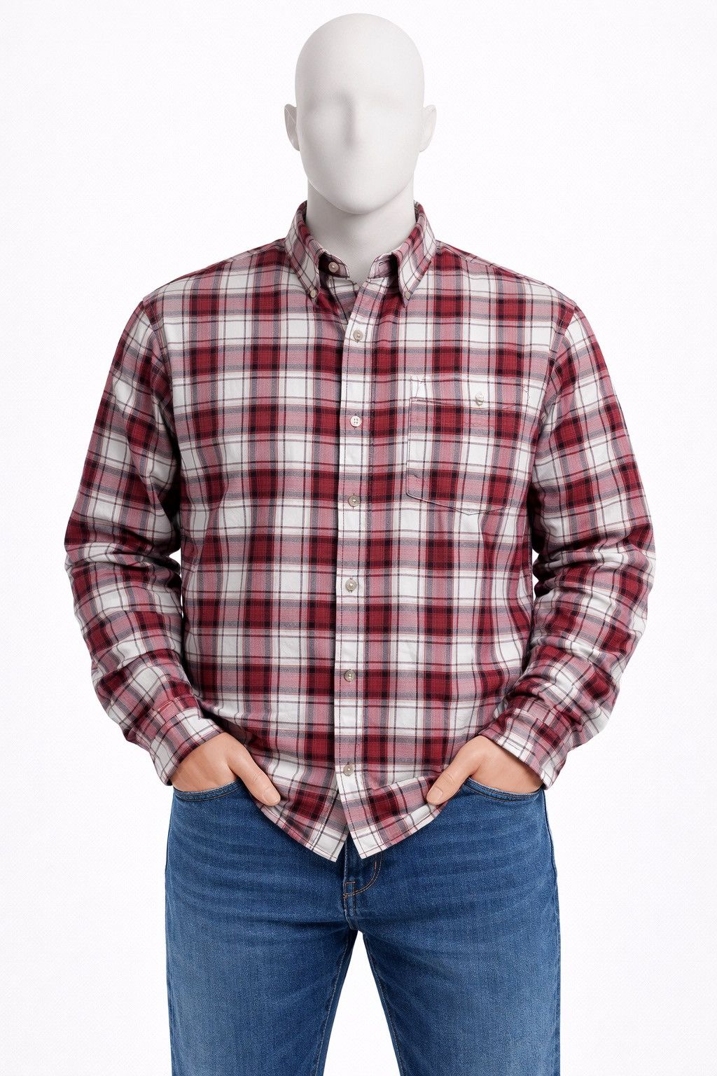 A.P.C. A.P.C Check Button Up Shirt Flannel Size L Size US L / EU 52-54 / 3 - 1 Thumbnail