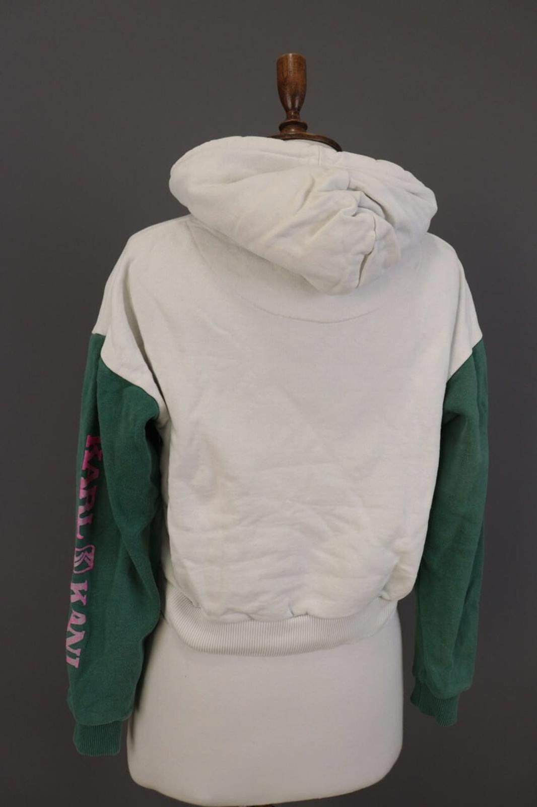 Karl Kani Karl Kani White Hooded Cropped Sweatshirt Sweater Size XS Size XS / US 0-2 / IT 36-38 - 12 Thumbnail