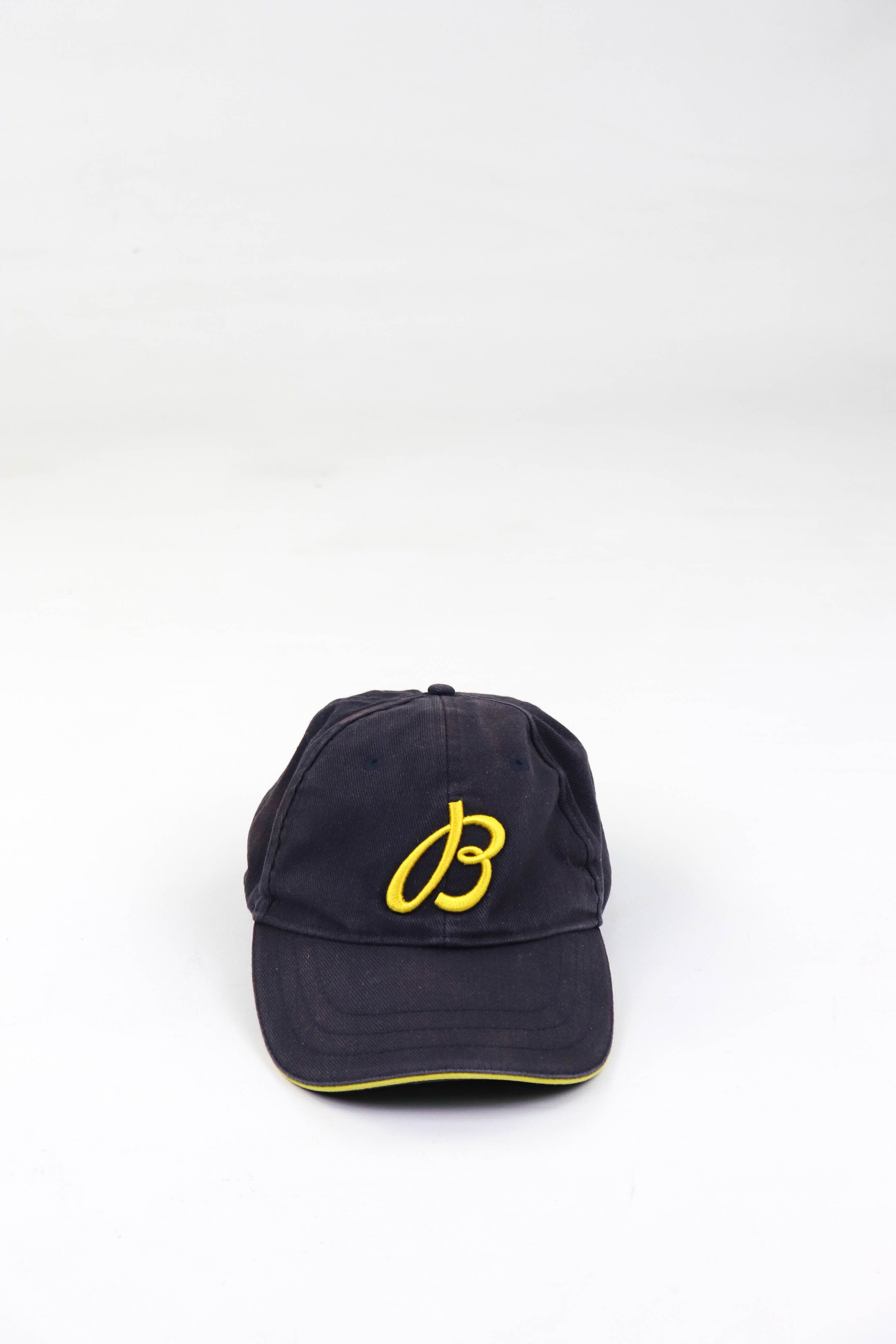 Breitling Breitling 00s Vintage Big Logo Sun Faded Navy Blue Cap Size ONE SIZE - 2 Thumbnail