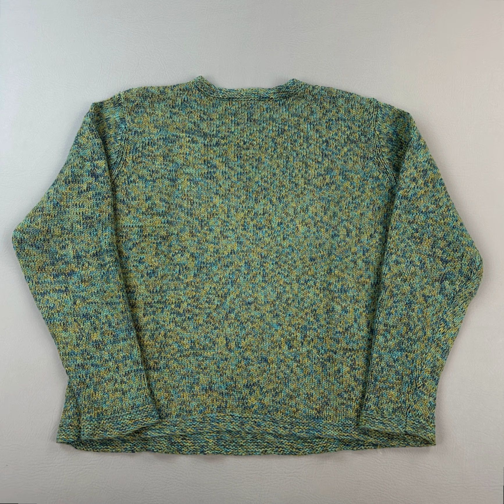 Vintage VINTAGE Northern Isles Sweater Women's Large Green Marled Knit Crewneck Pullover Size L / US 10 / IT 46 - 7 Thumbnail