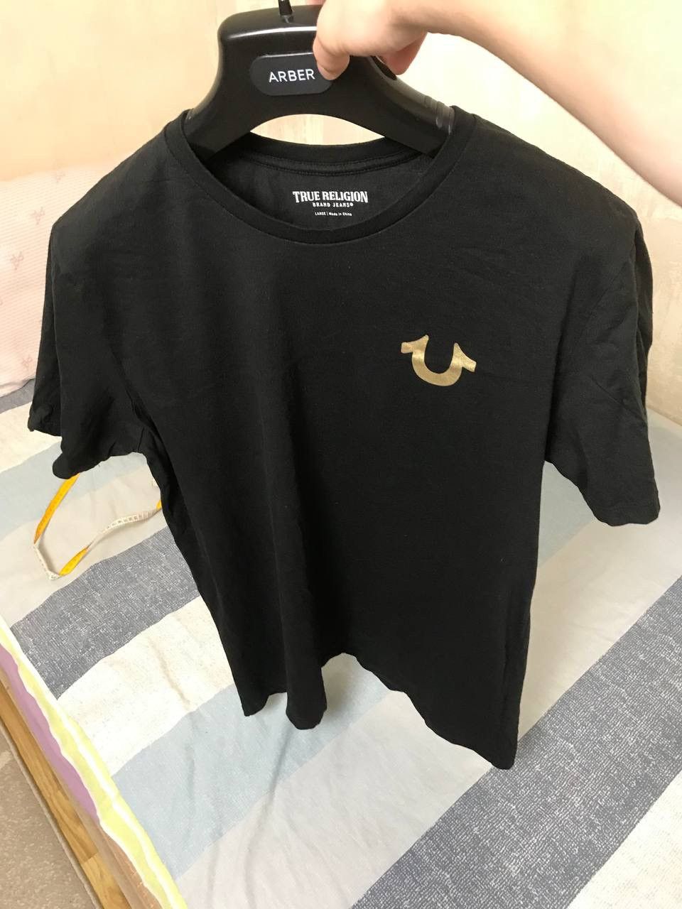 True Religion 🔥 True Religion Vintage Tee Big Logo Faded Black T Shirt Y2K Size US L / EU 52-54 / 3 - 8 Thumbnail