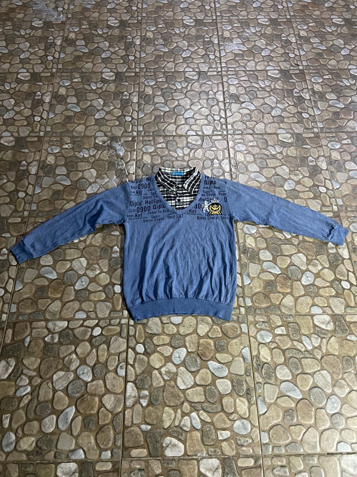 Hysteric Glamour × Japanese Brand VTG Y2K happy year sweatshirt double layer Size US S / EU 44-46 / 1 - 2 Thumbnail
