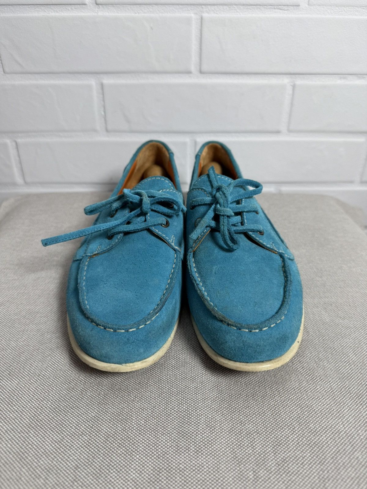 Etro ETRO Milano Men's Shoes Suede Blue Size 41-41.5 US 8.5-9 Size US 8.5 / EU 41-42 - 2 Thumbnail