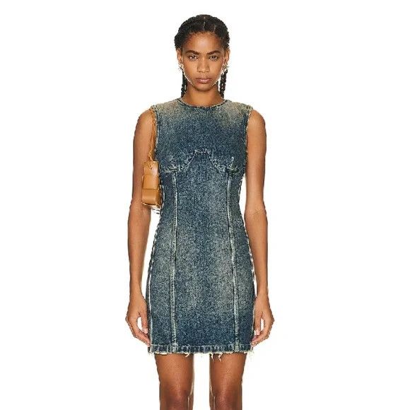 Givenchy GIVENCHY Denim Mini Dress - MILITARY BLUE - NEW WITH TAGS Size M / US 6-8 / IT 42-44 - 1 Thumbnail