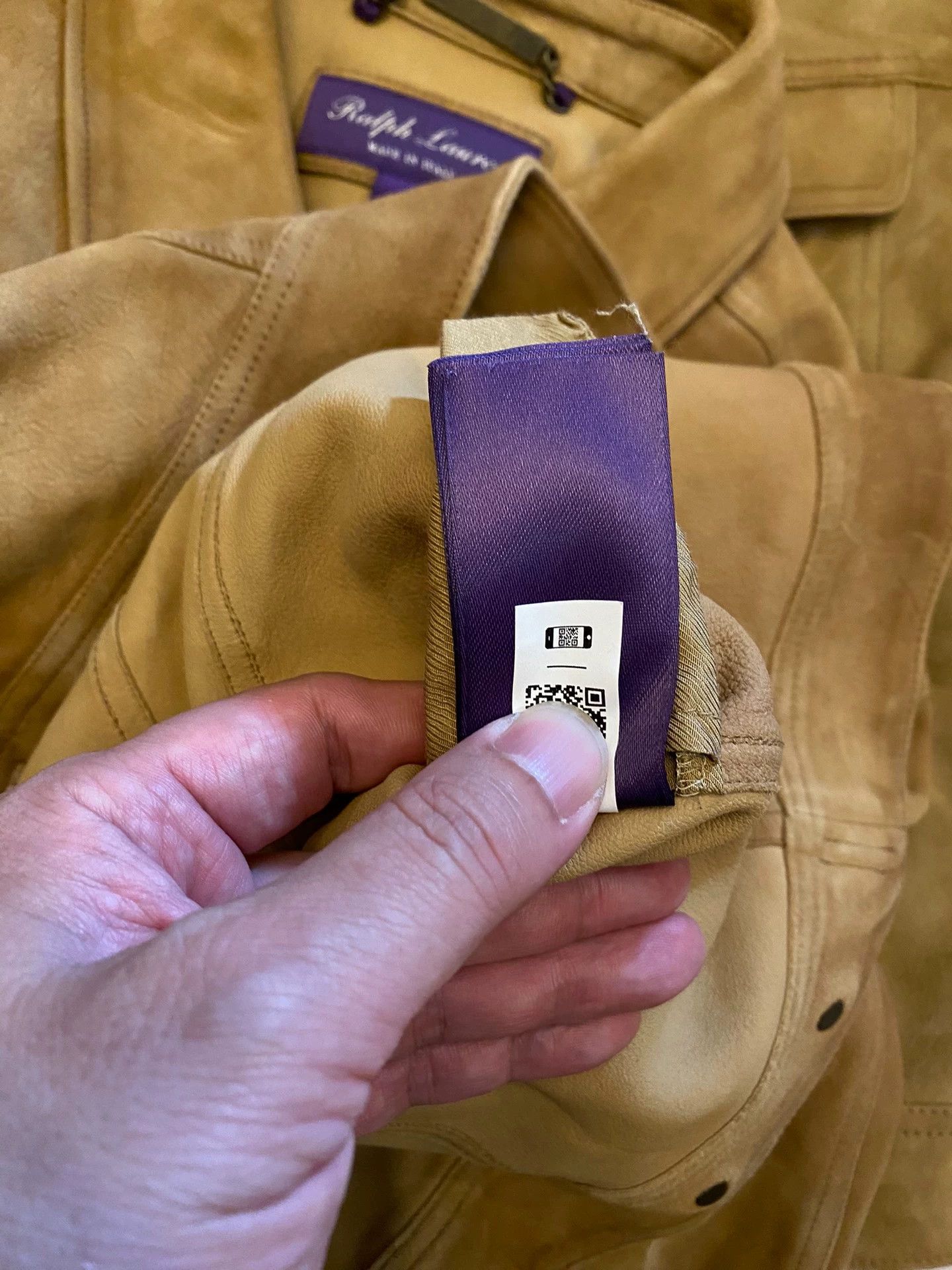 Ralph Lauren RL Purple Label Italian Yuppie Goat Suede Leather Size US M / EU 48-50 / 2 - 9 Thumbnail