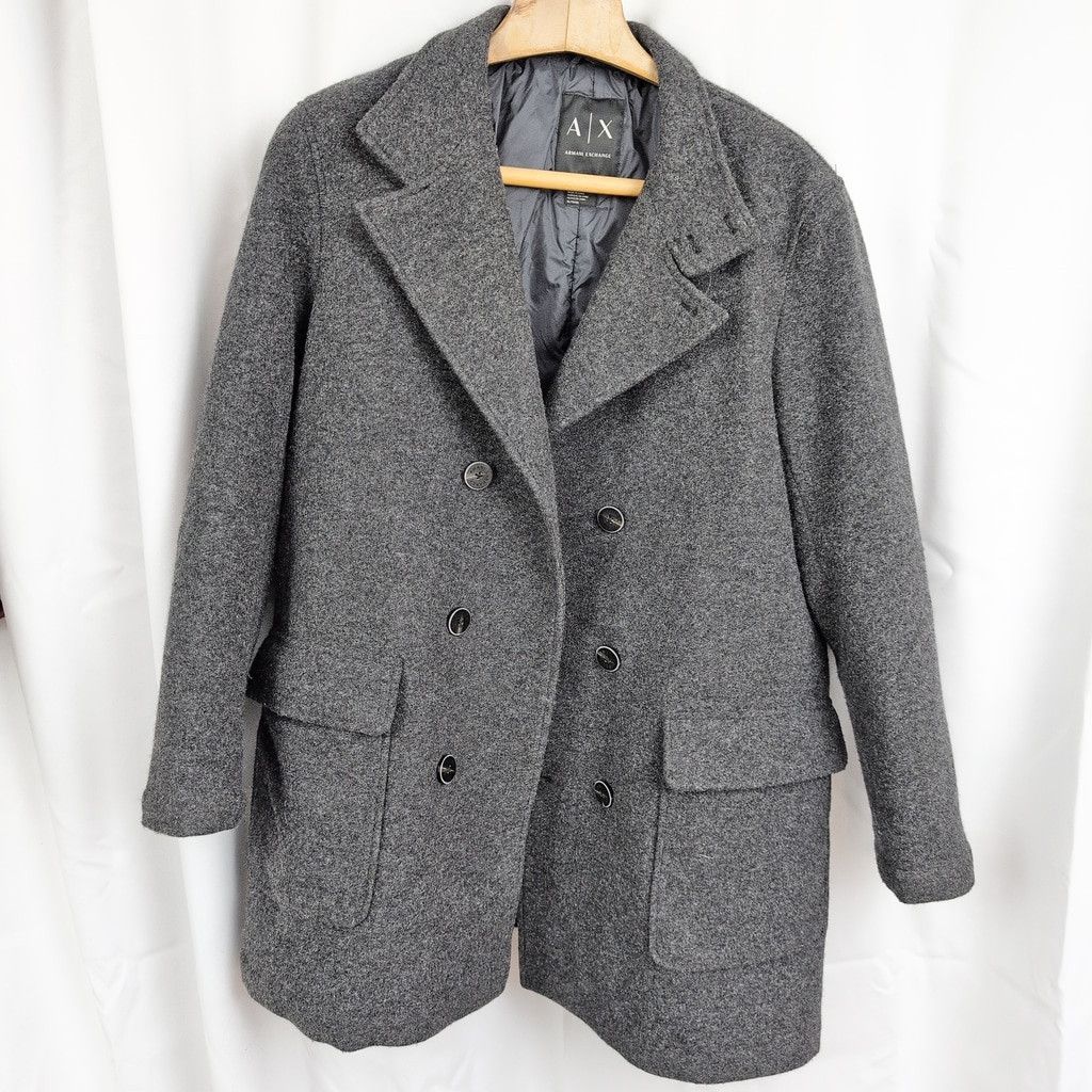 Armani Exchange Men's Armani Exchange Wool Blend Insulated Coat XL Size US XL / EU 56 / 4 - 8 Thumbnail
