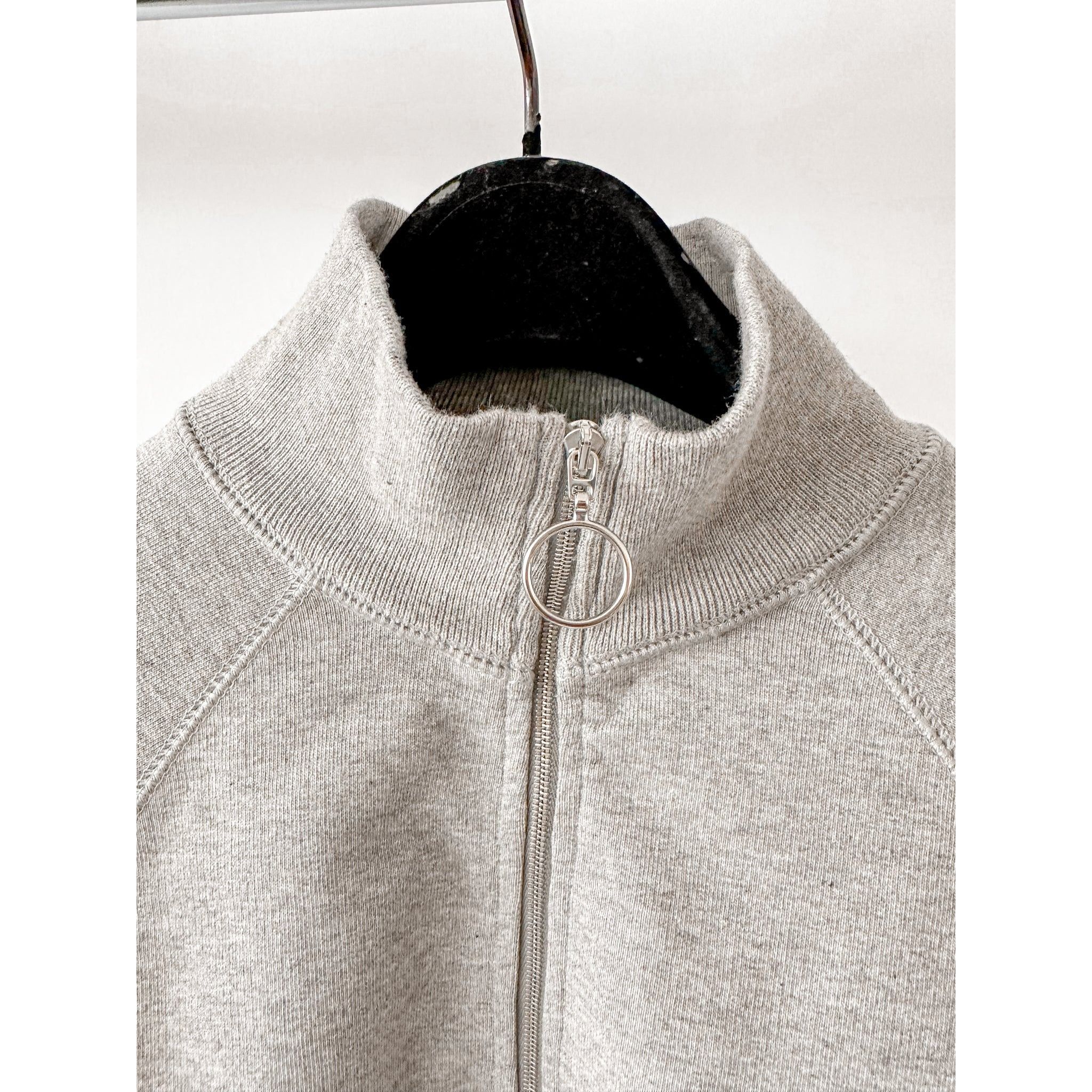 Drake's Drake's Grey Quarter Zip Neck Cotton D Logo Detail Sweatshir Size US XXS / EU 40 - 4 Thumbnail