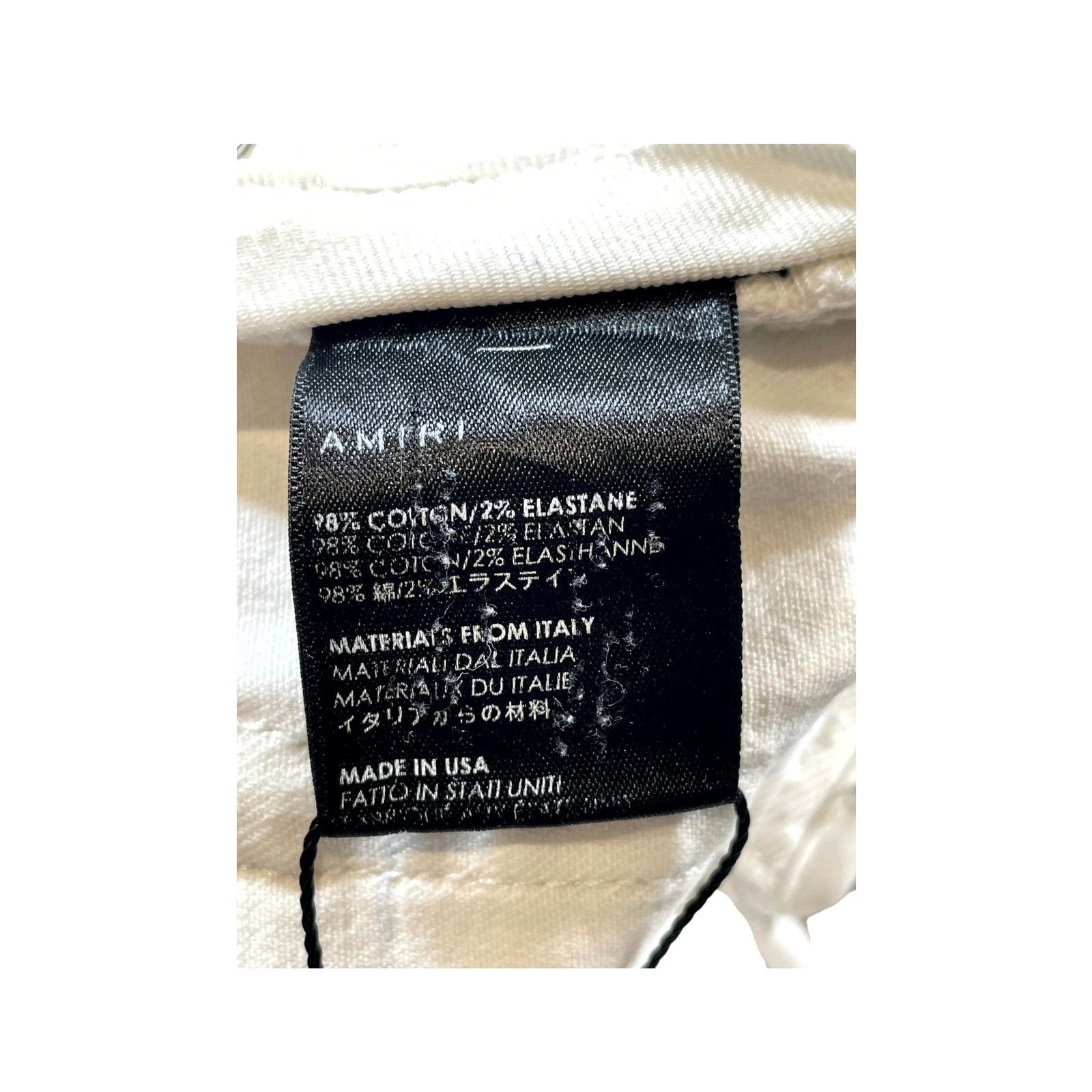 Amiri Amiri Plain Thrasher (Missing Metal Tag) White Jeans Size US 31 - 5 Thumbnail