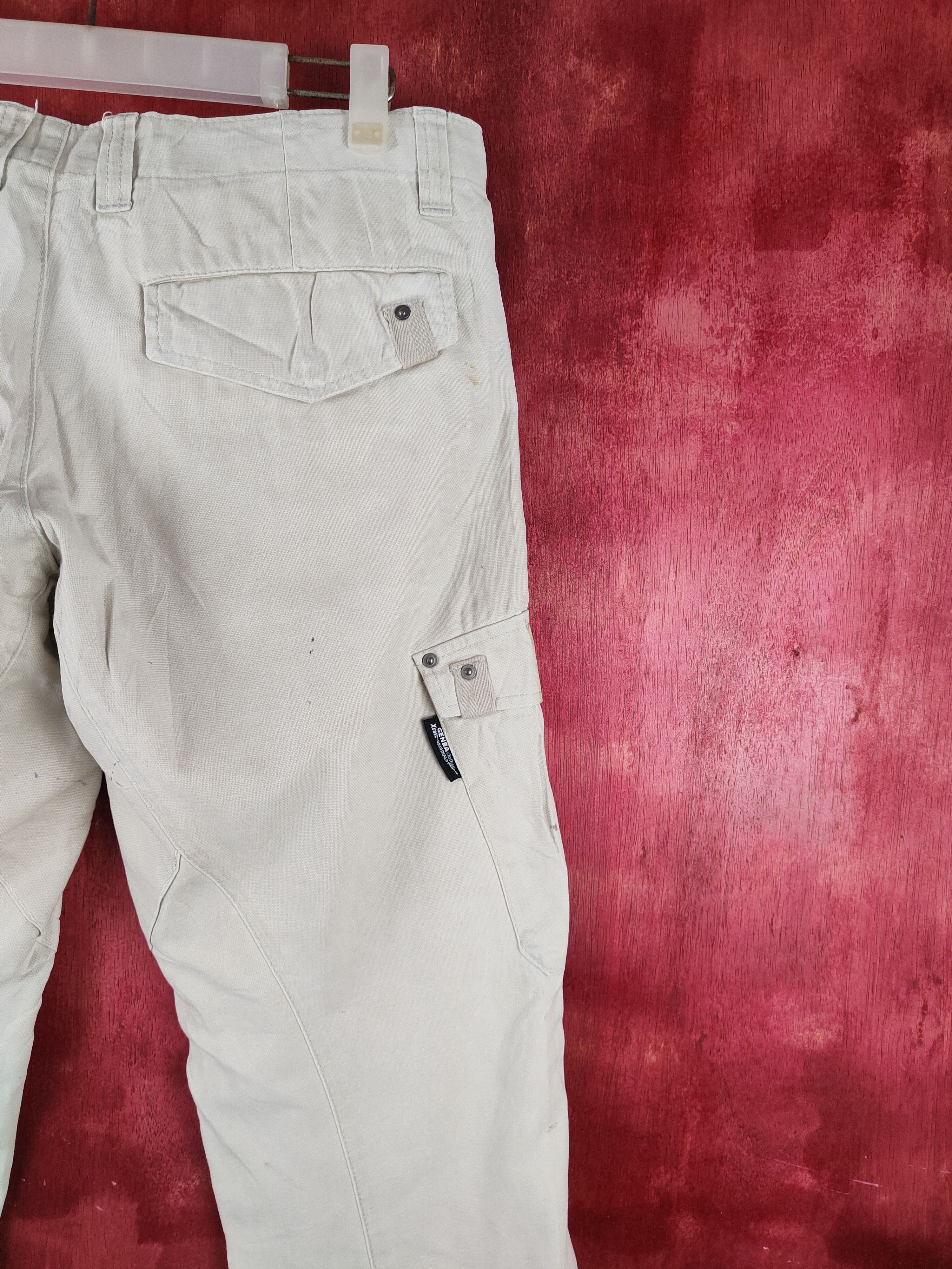 Japanese Brand Genba Ivory Multipocket Cargo Pants N#S011 Size US 32 / EU 48 - 10 Thumbnail